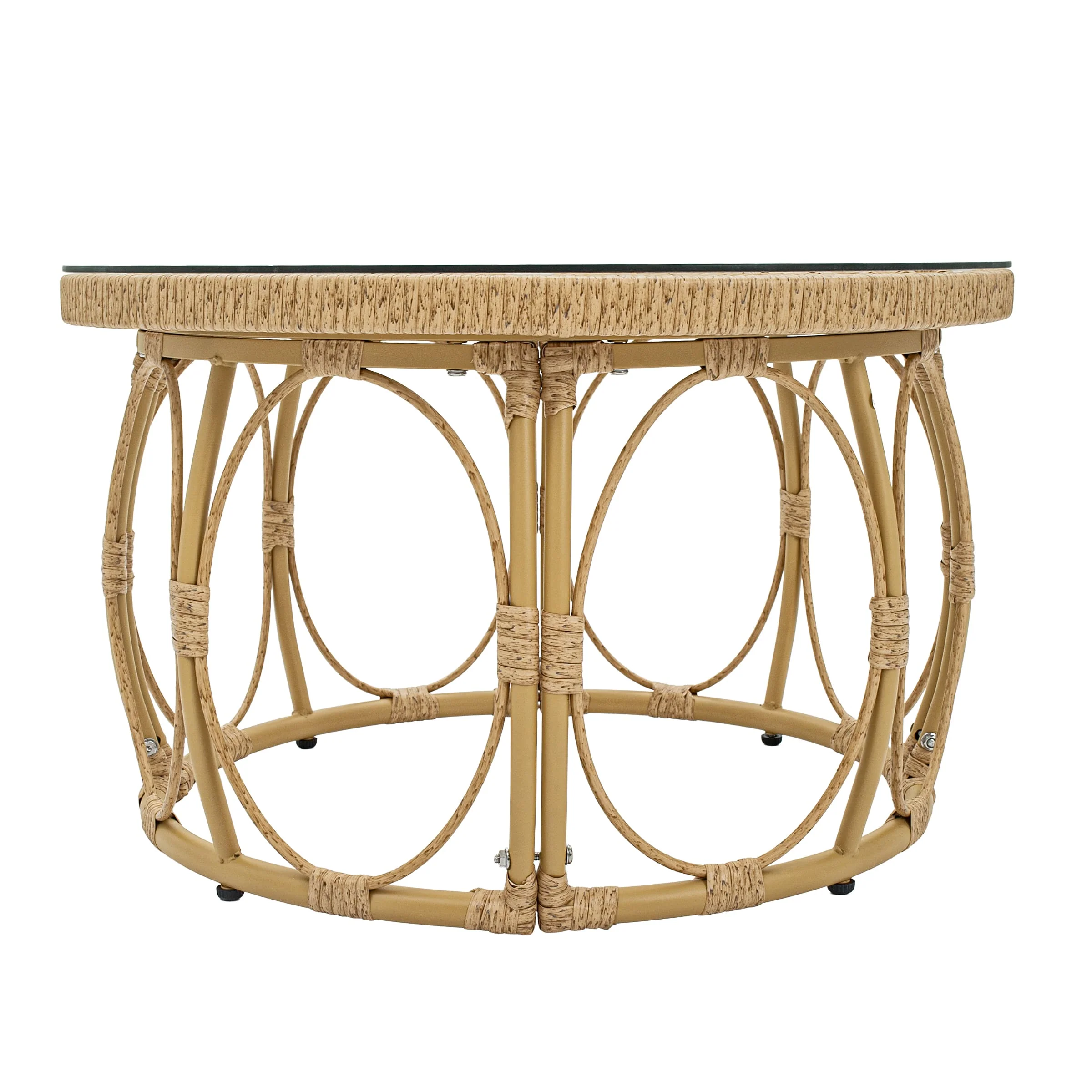 Patio Rope Chairs Set with Storage Table 3 PCS - 25012SE - Image 12