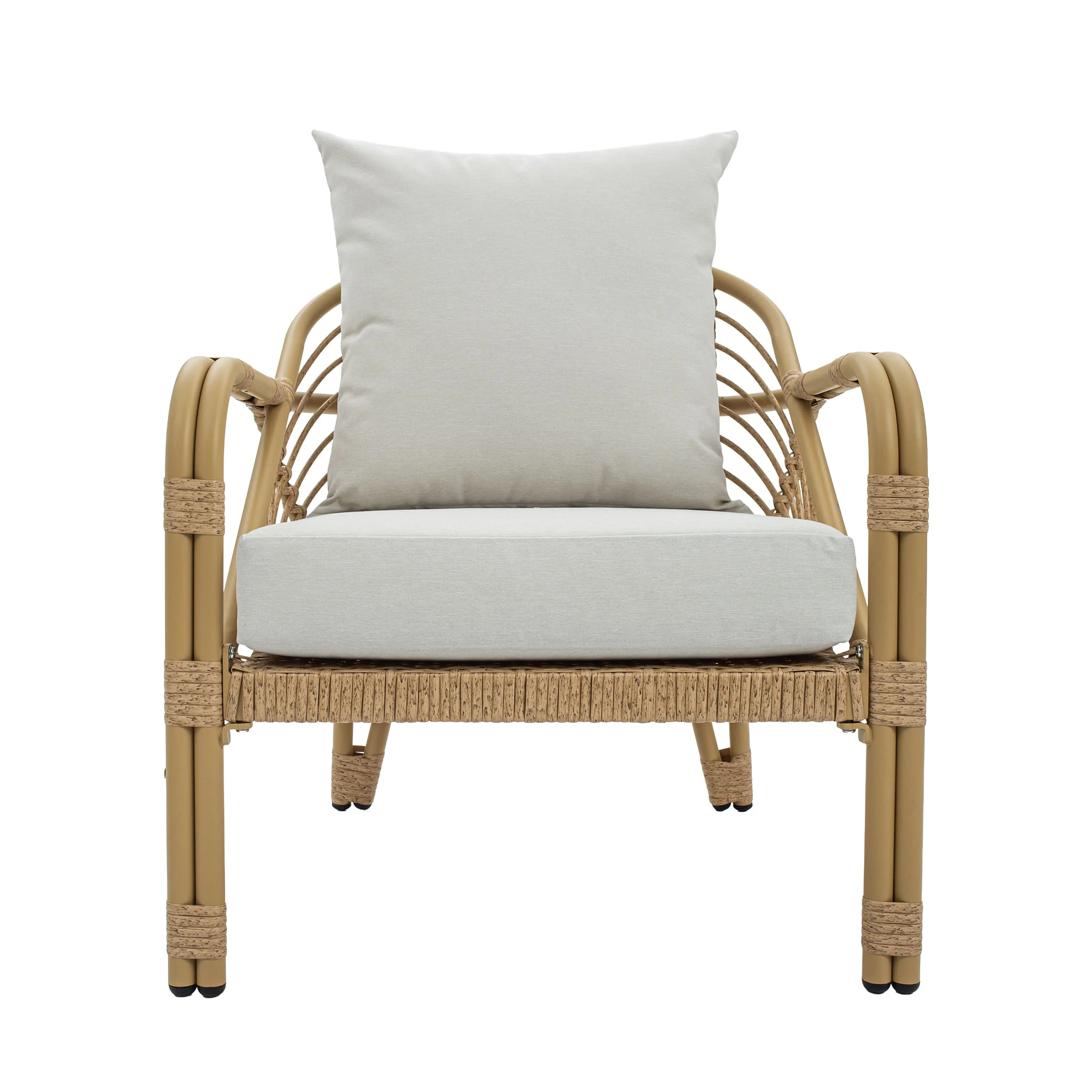 Patio Rope Chairs Set with Storage Table 3 PCS - 25012SE - Image 17