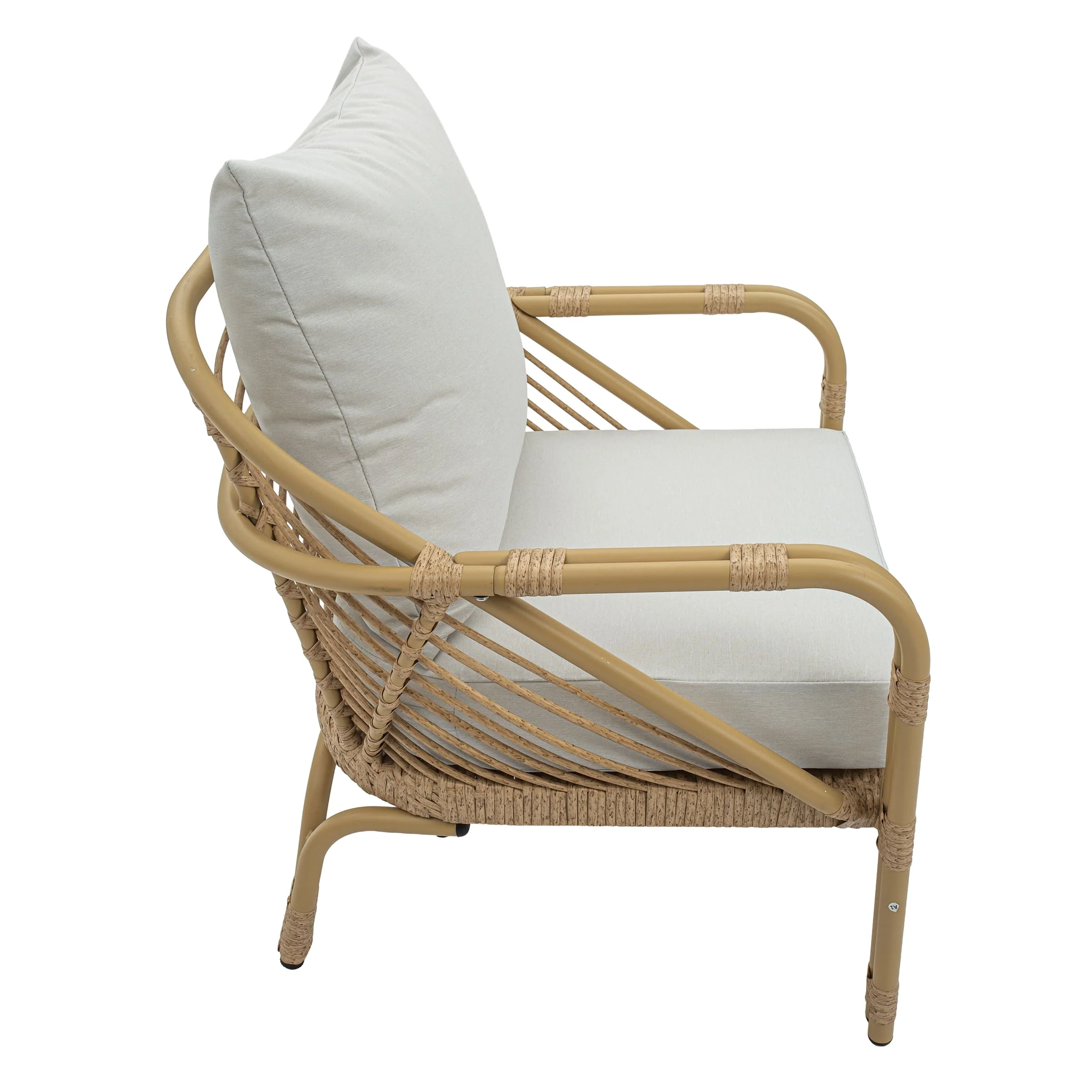 Patio Rope Chairs Set with Storage Table 3 PCS - 25012SE - Image 18