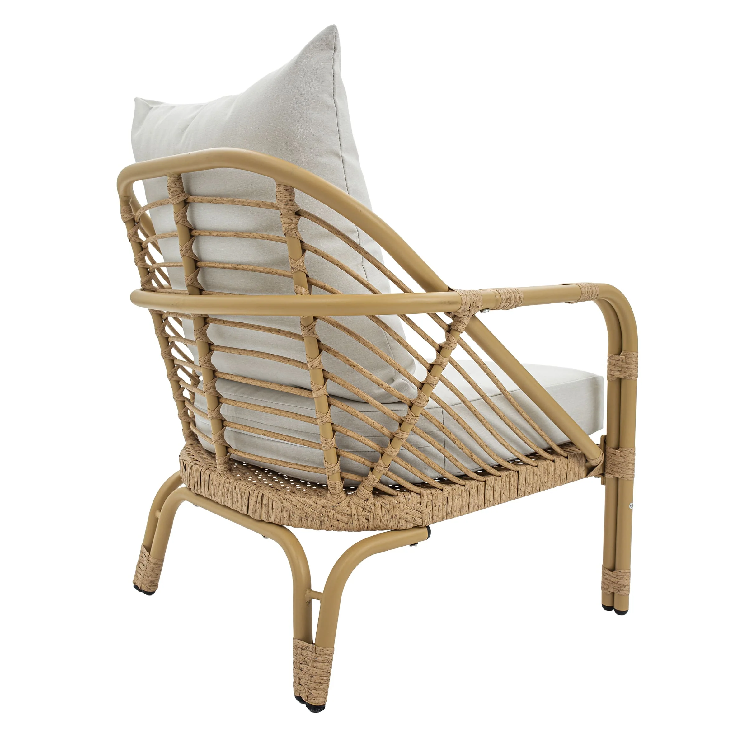 Patio Rope Chairs Set with Storage Table 3 PCS - 25012SE - Image 19