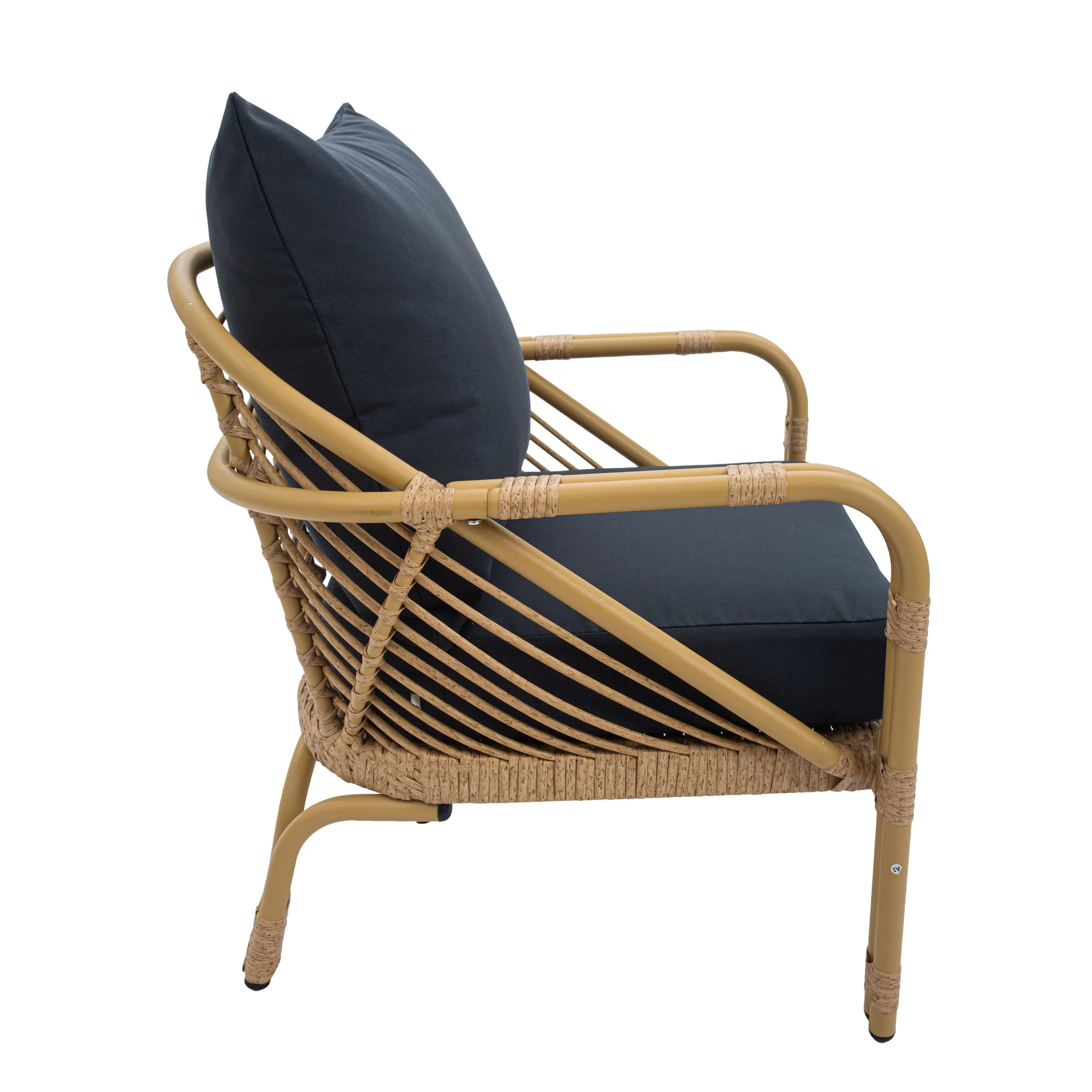Patio Rope Chairs Set with Storage Table 3 PCS - 25012SE - Image 27
