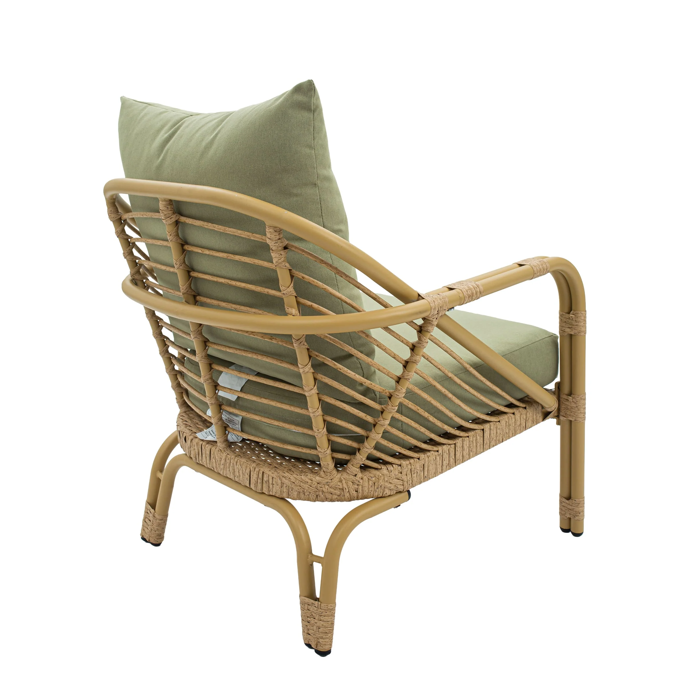 Patio Rope Chairs Set with Storage Table 3 PCS - 25012SE - Image 5