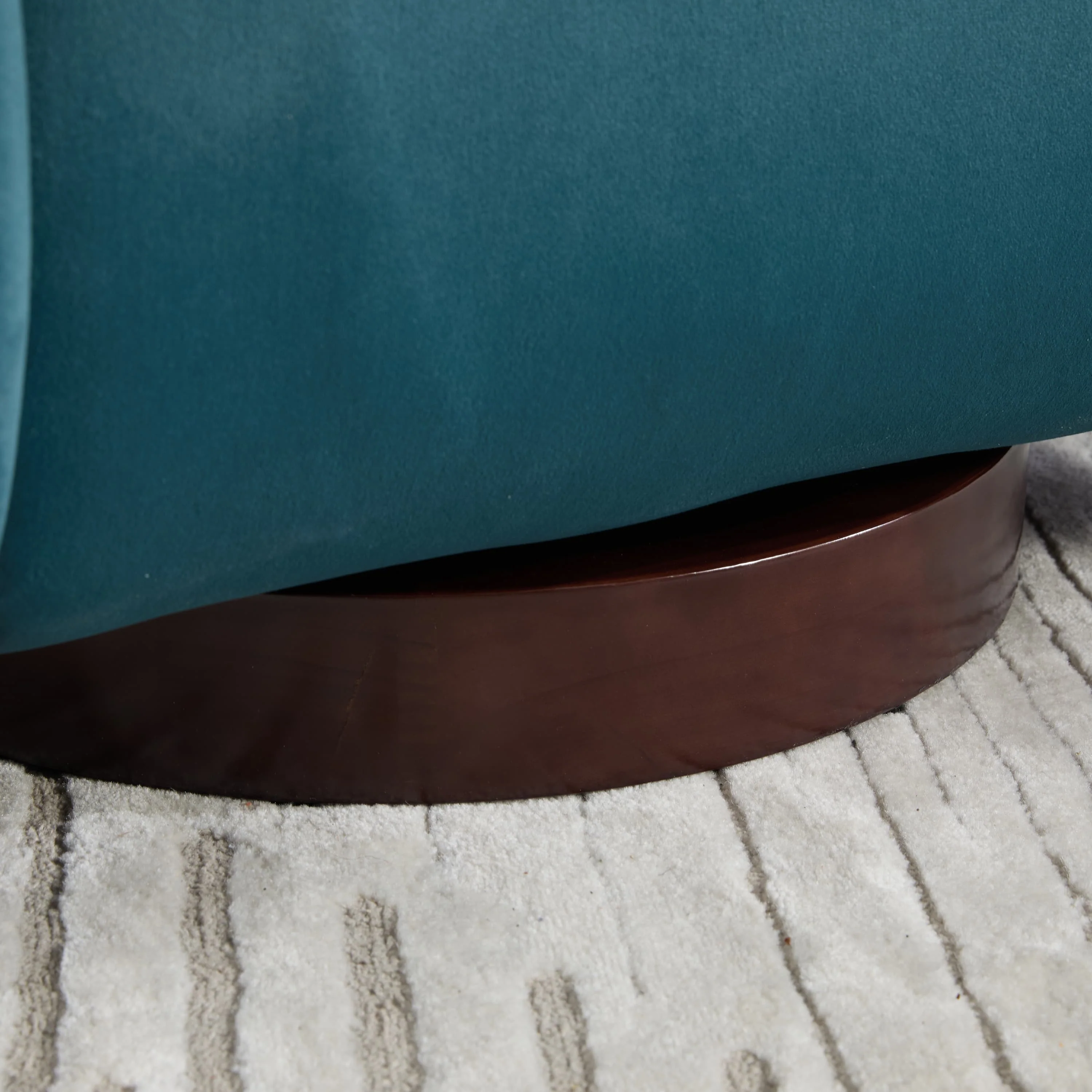 Velvet Pumpkin 360° Swivel Barrel Accent Chair - Image 34