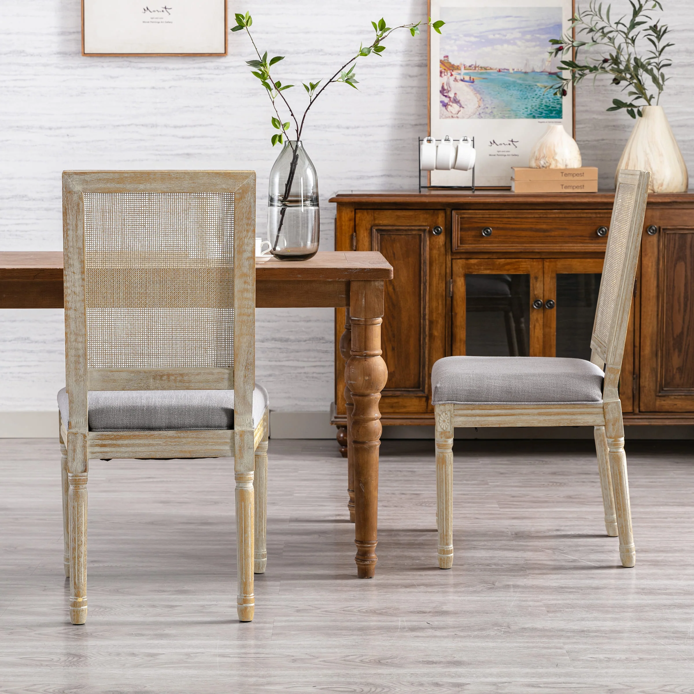 Farmhouse Dining Chairs Set of 2 - 7106DC - Image 11