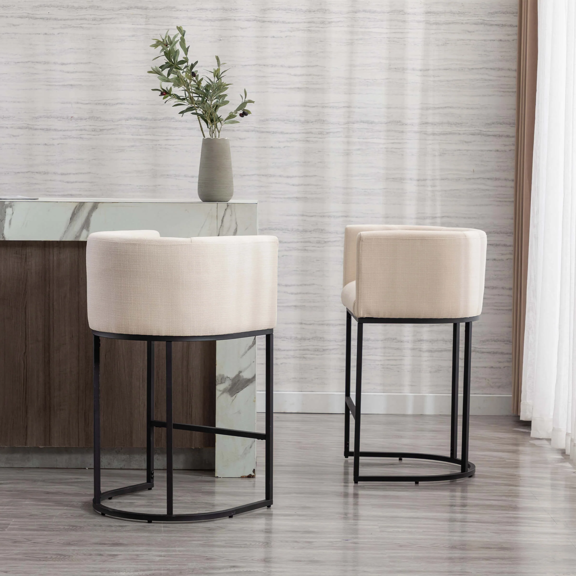 24"H-32"H Metal Frame Counter Stool 1 PCS - 5690 - Image 61