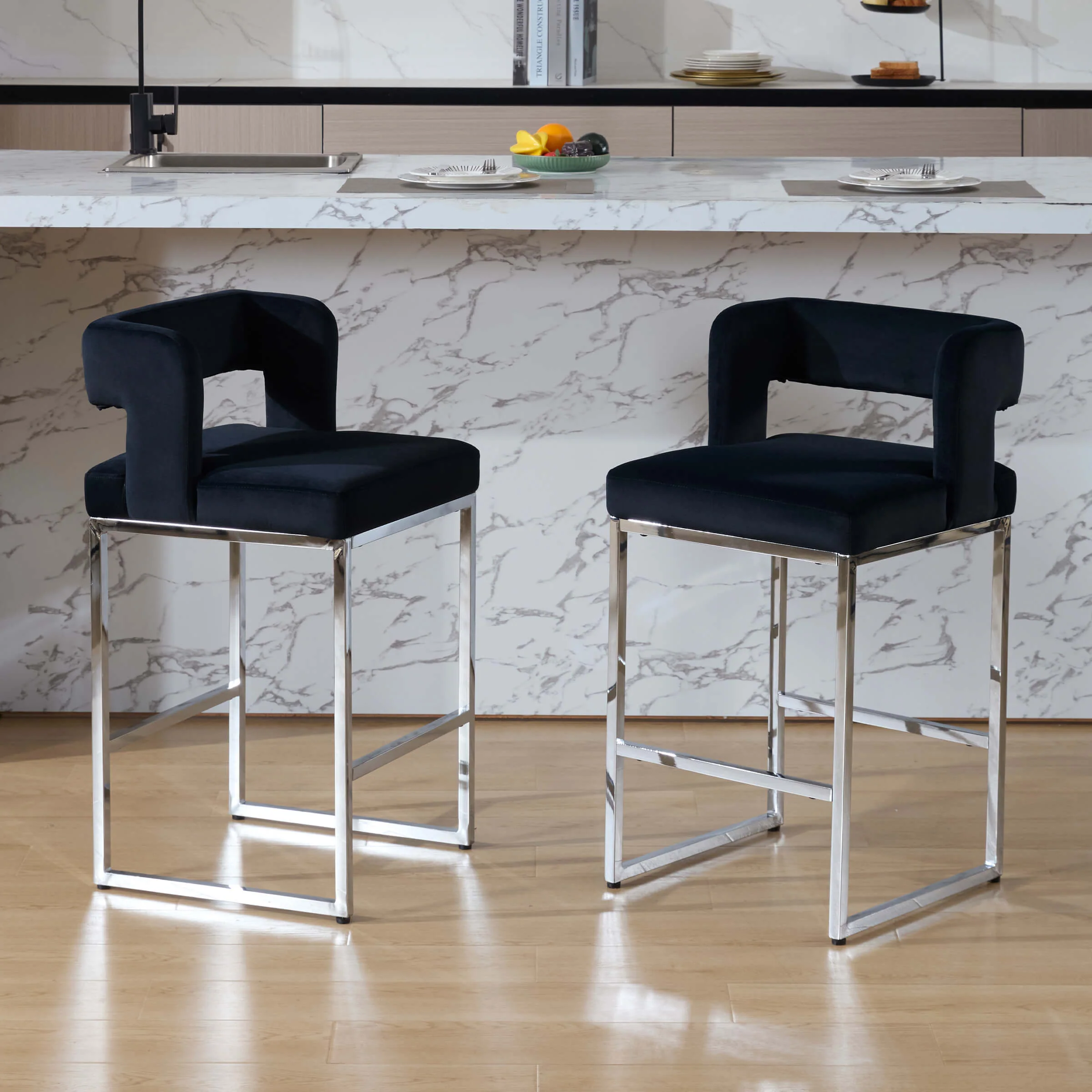 26”H Barrel Counter Stools Set of 2 - 31035CS - Image 2