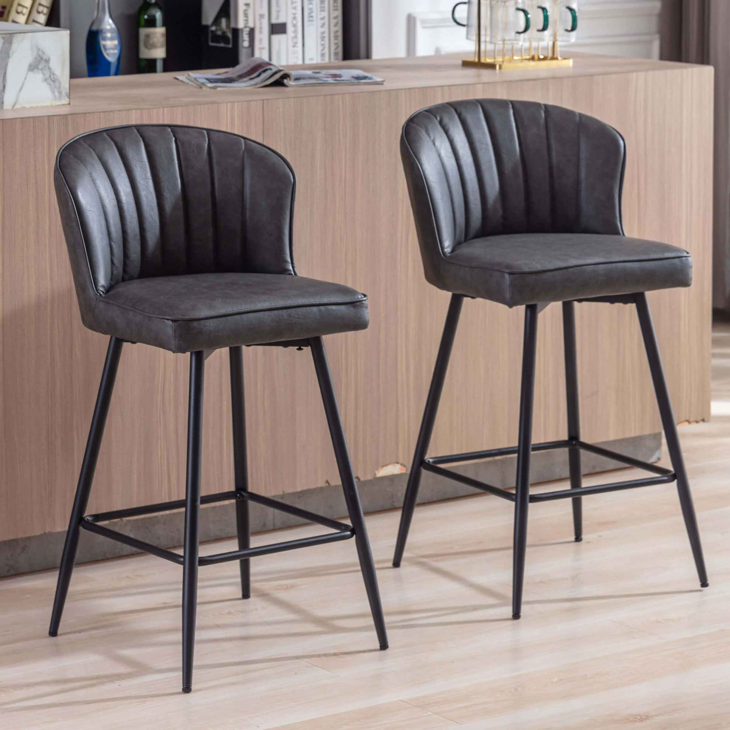 Curved Back Counter Stools Set of 2 - 8684CS - Image 47