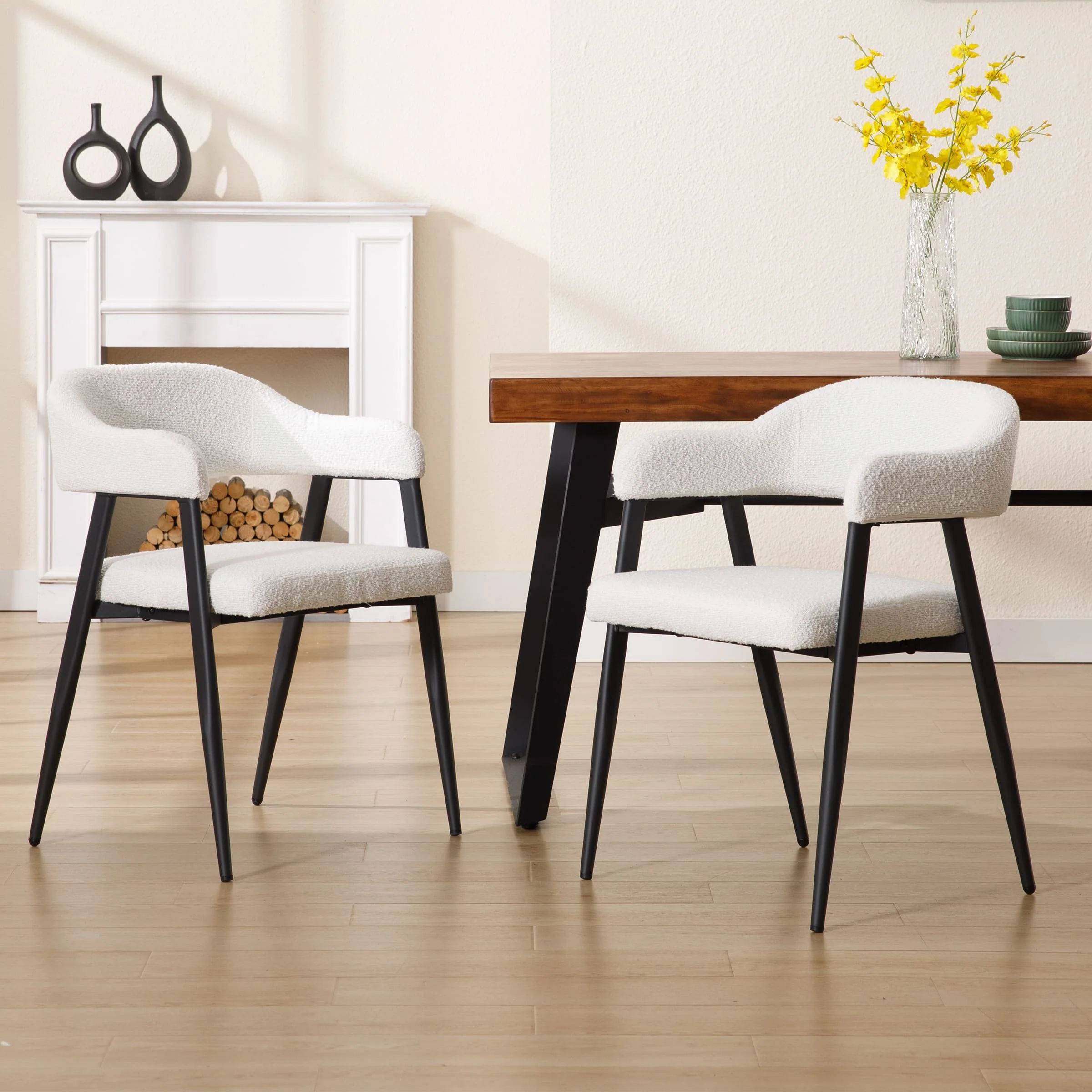 Modern Open Back Dining Chairs Set of 2 - 91530DC - Image 20