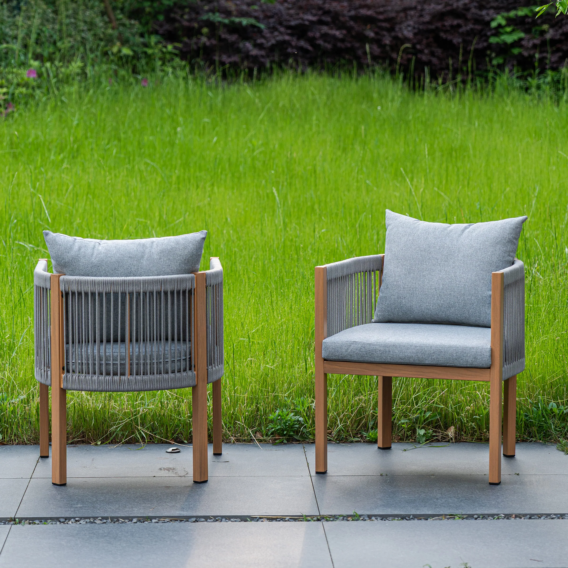 Outdoor Rope Patio Chairs Set of 2 - 25004DC - Image 12