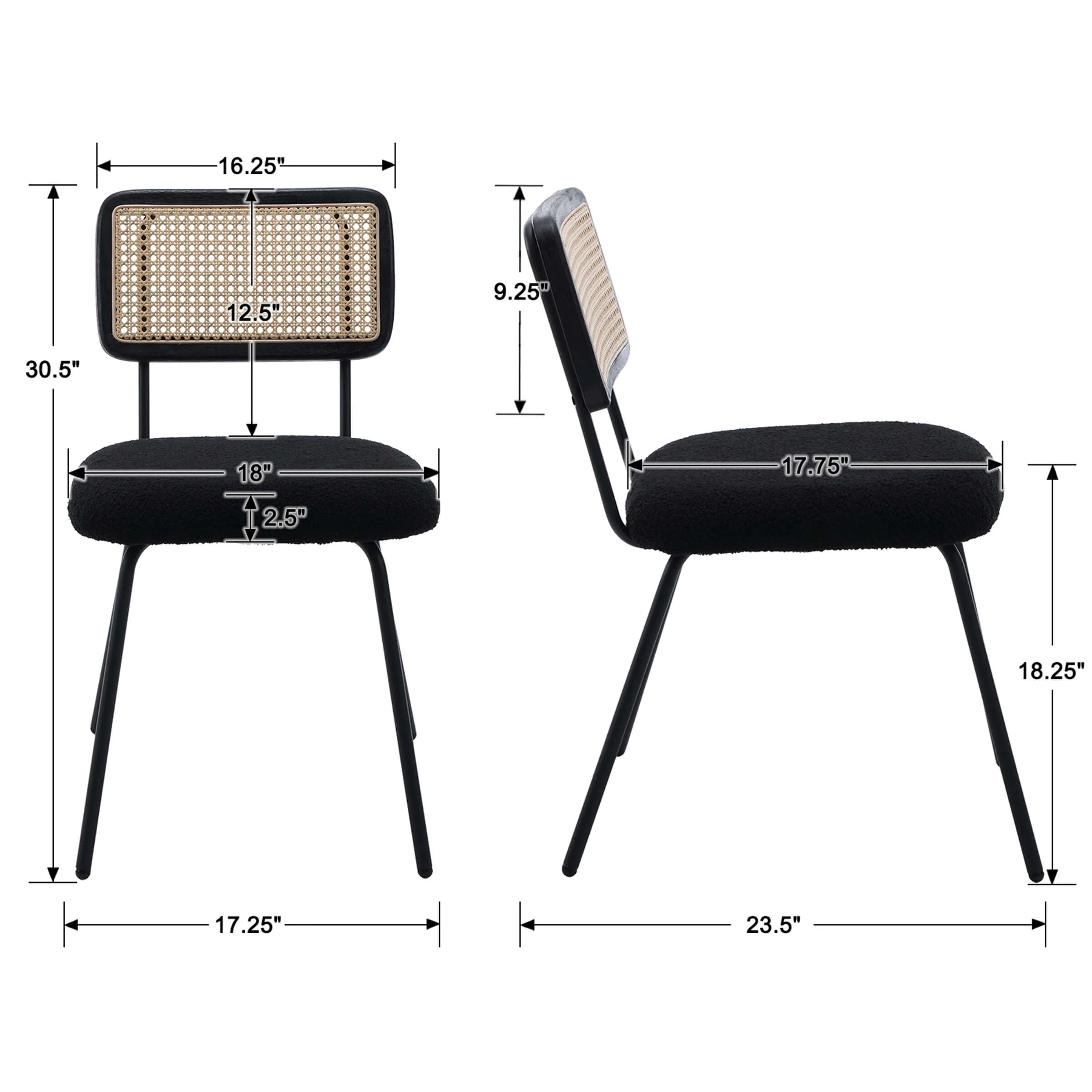 Rattan Back Dining Chairs - 5343DC - Image 18