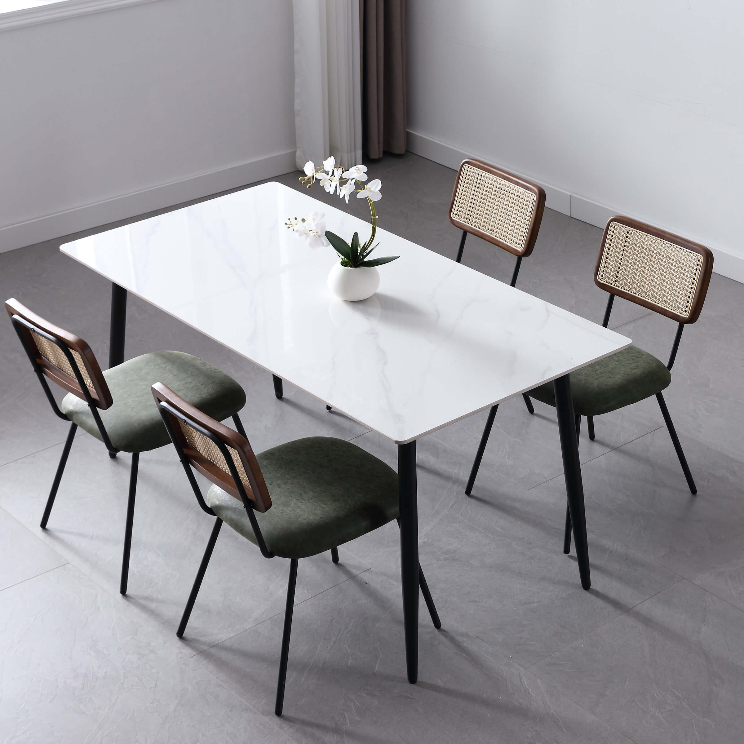 Rattan Back Dining Chairs - 5343DC - Image 3