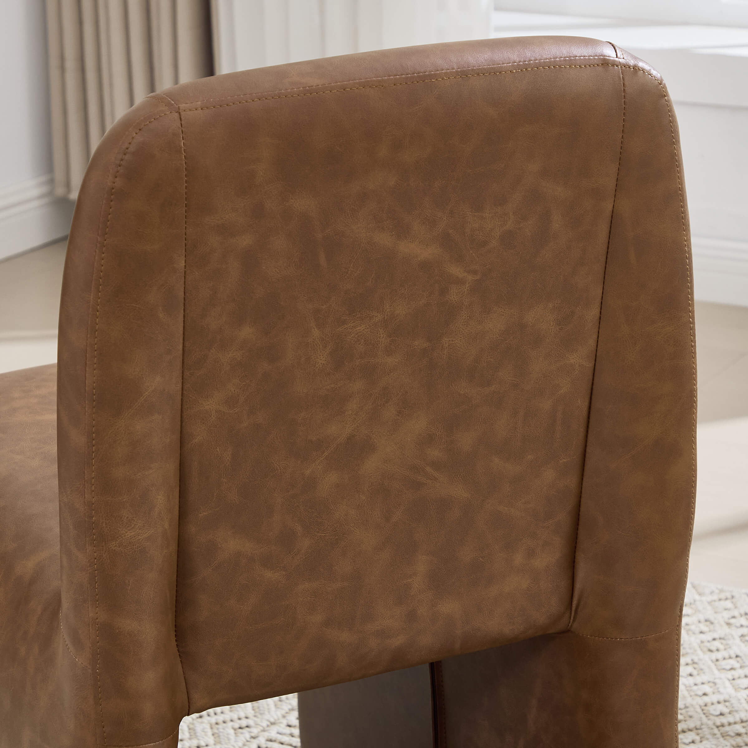 Upholstered Dining Chairs Set with Deep Seat and Curved Back - 3170DC - Image 24