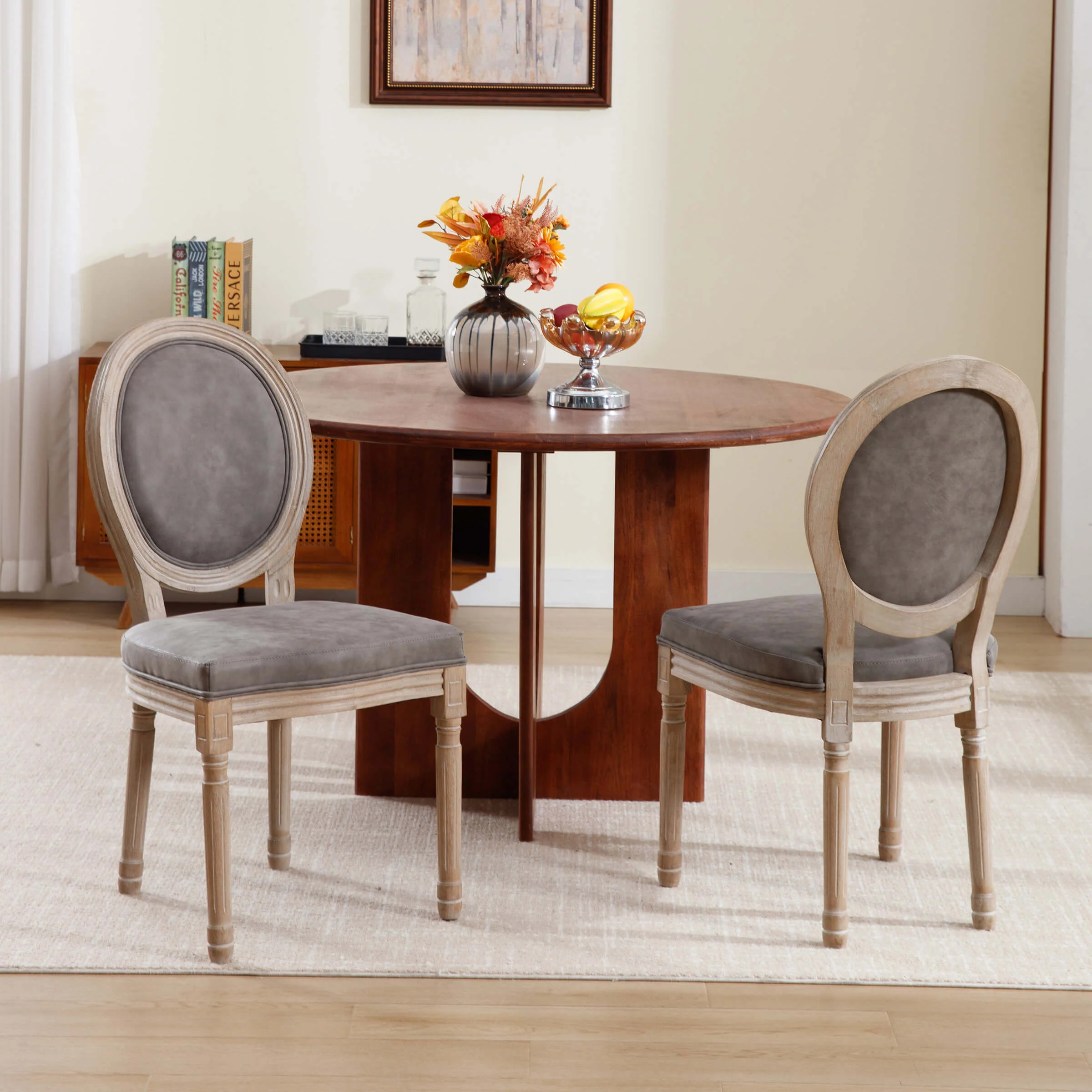Classic French Dining Chairs Set of 2-7105DC - Image 36