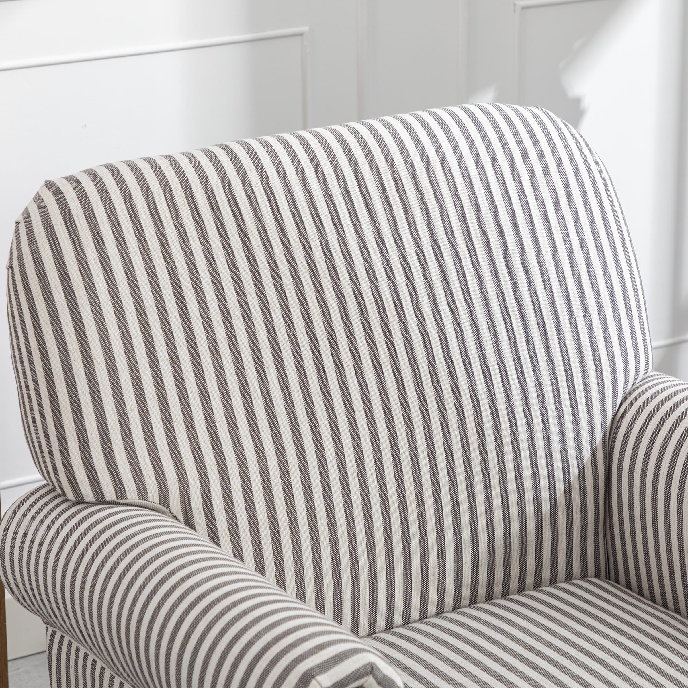 Nailhead Trim Linen Accent Chair 1 PCS - 8330AC - Image 23