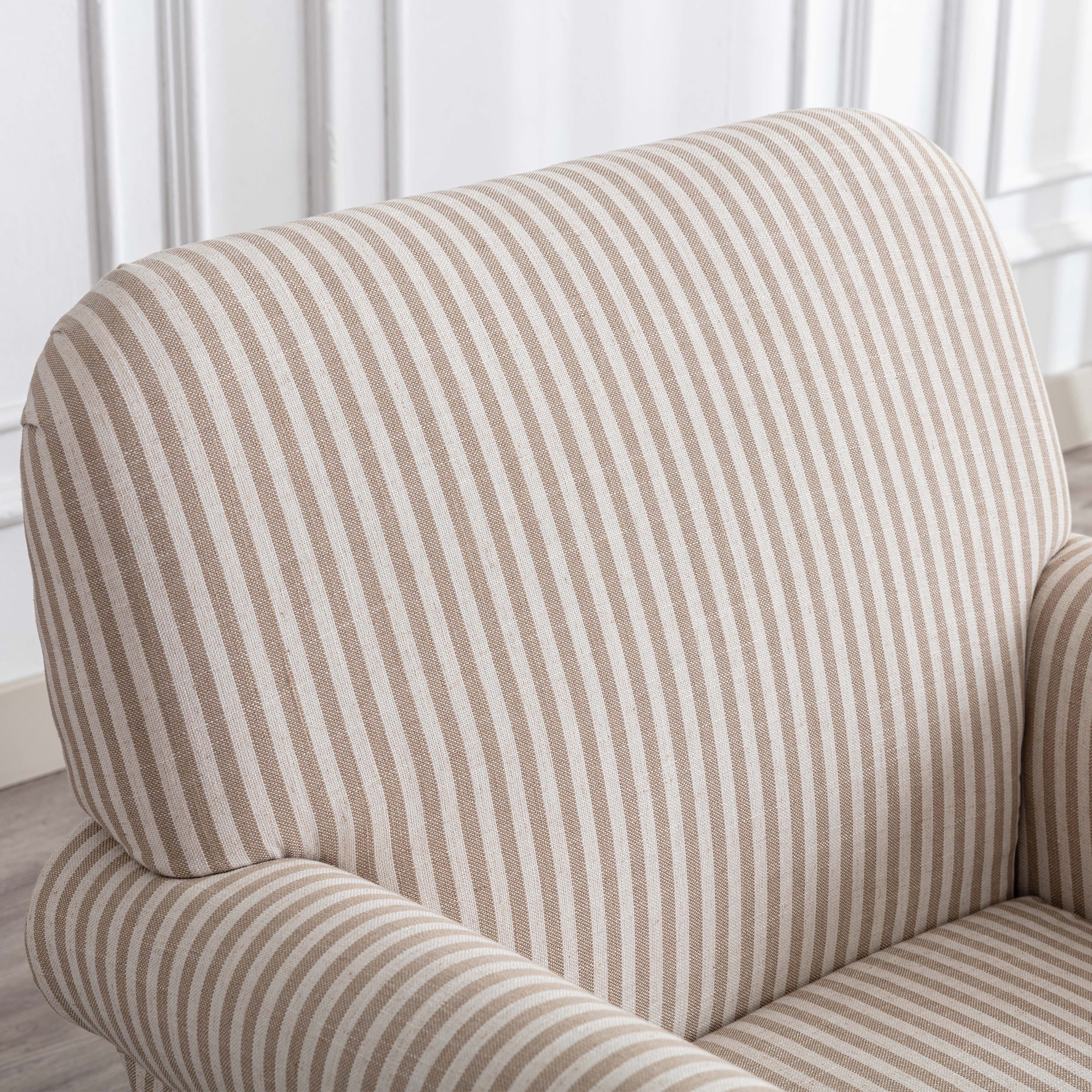 Nailhead Trim Linen Accent Chair 1 PCS - 8330AC - Image 31