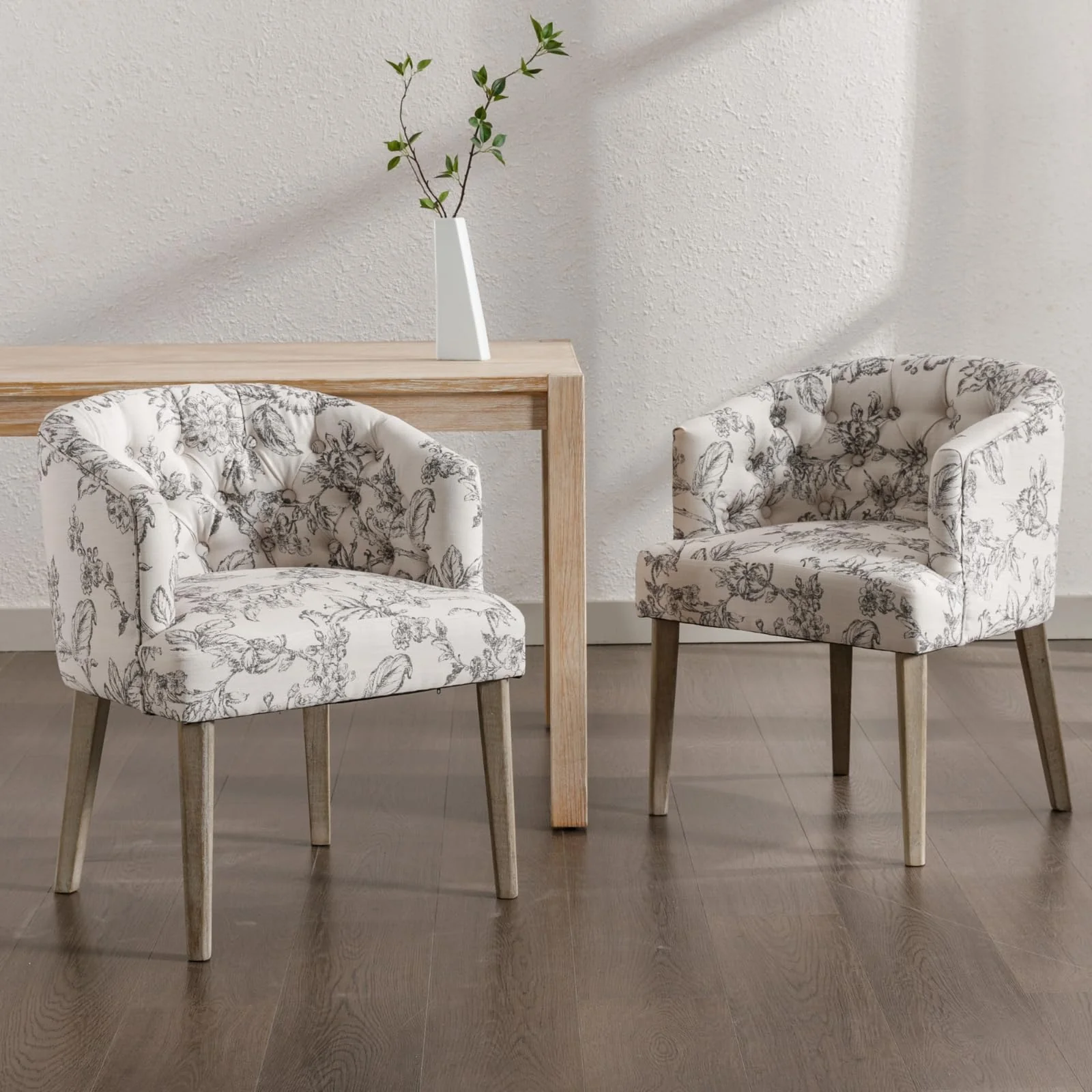 Tufted Back Dining Chairs Set of 2 - 1946DC