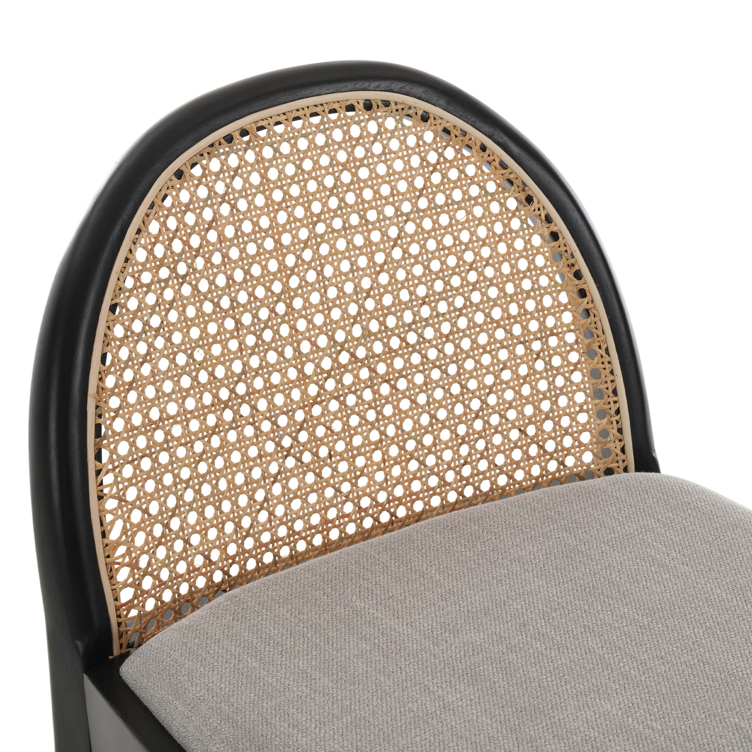 24.4"H & 30"H Rattan Backrest Wooden Legs Counter Height Stools Set of 2 - 5696CS - Image 17
