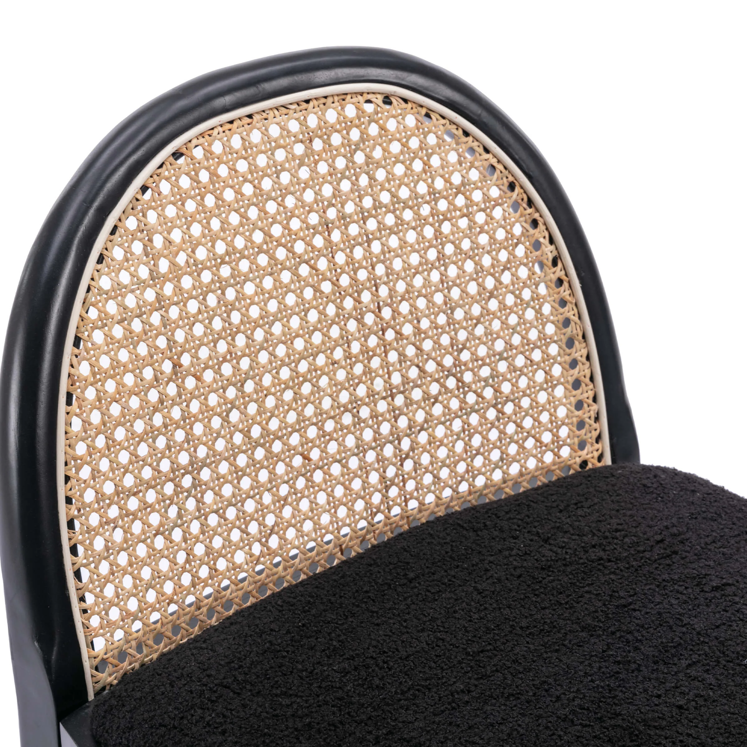 24.4"H & 30"H Rattan Backrest Wooden Legs Counter Height Stools Set of 2 - 5696CS - Image 24