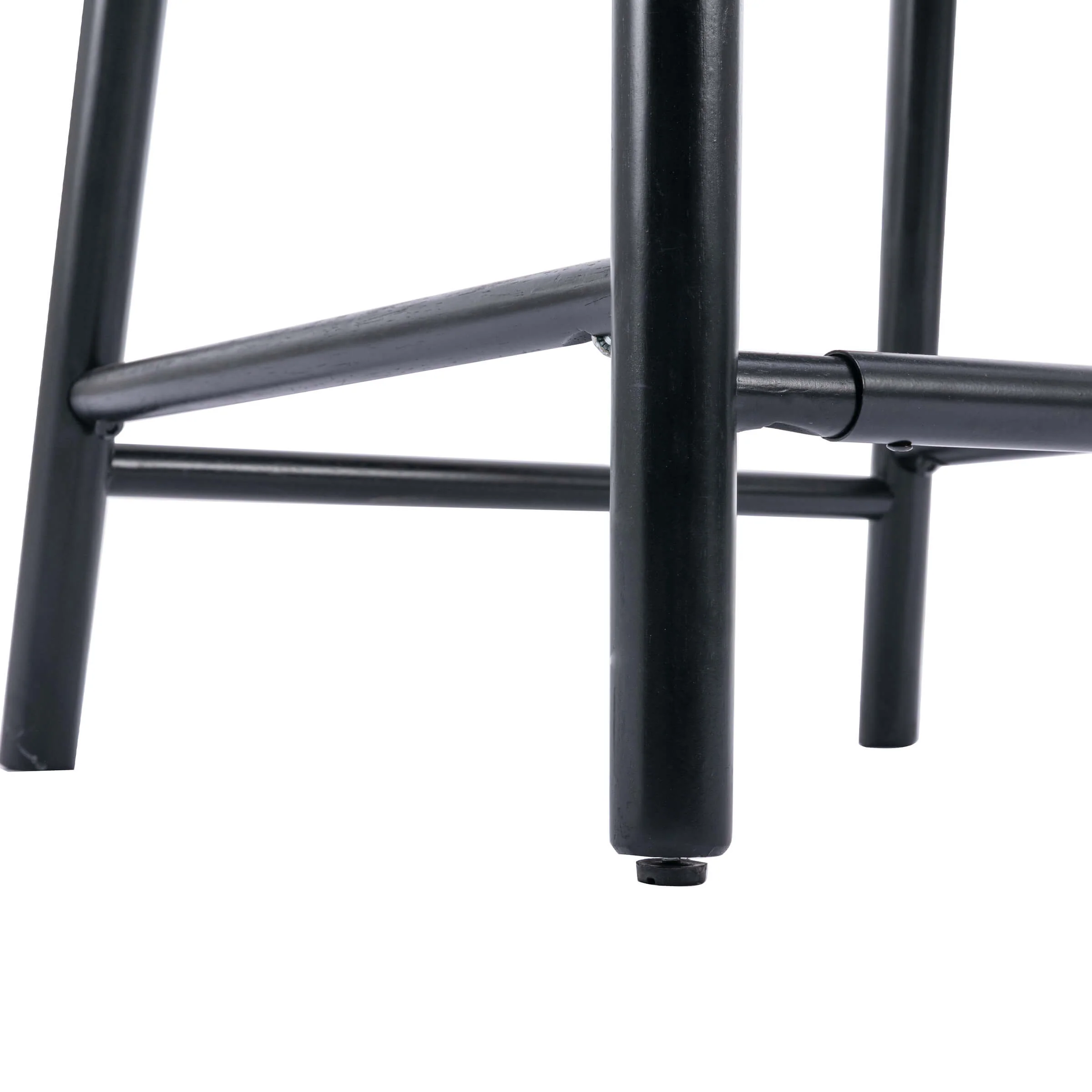 24.4"H & 30"H Rattan Backrest Wooden Legs Counter Height Stools Set of 2 - 5696CS - Image 27