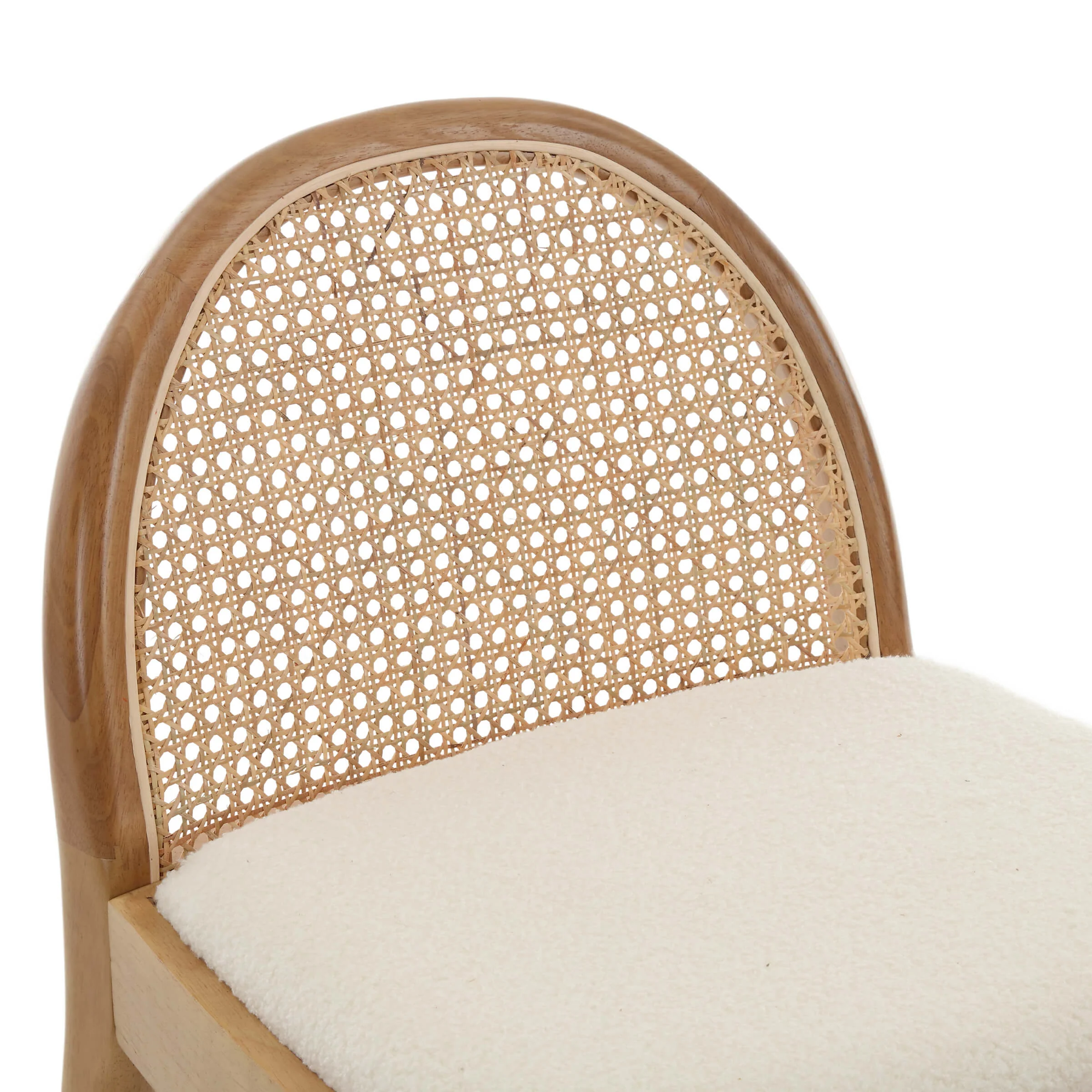 24.4"H & 30"H Rattan Backrest Wooden Legs Counter Height Stools Set of 2 - 5696CS - Image 37