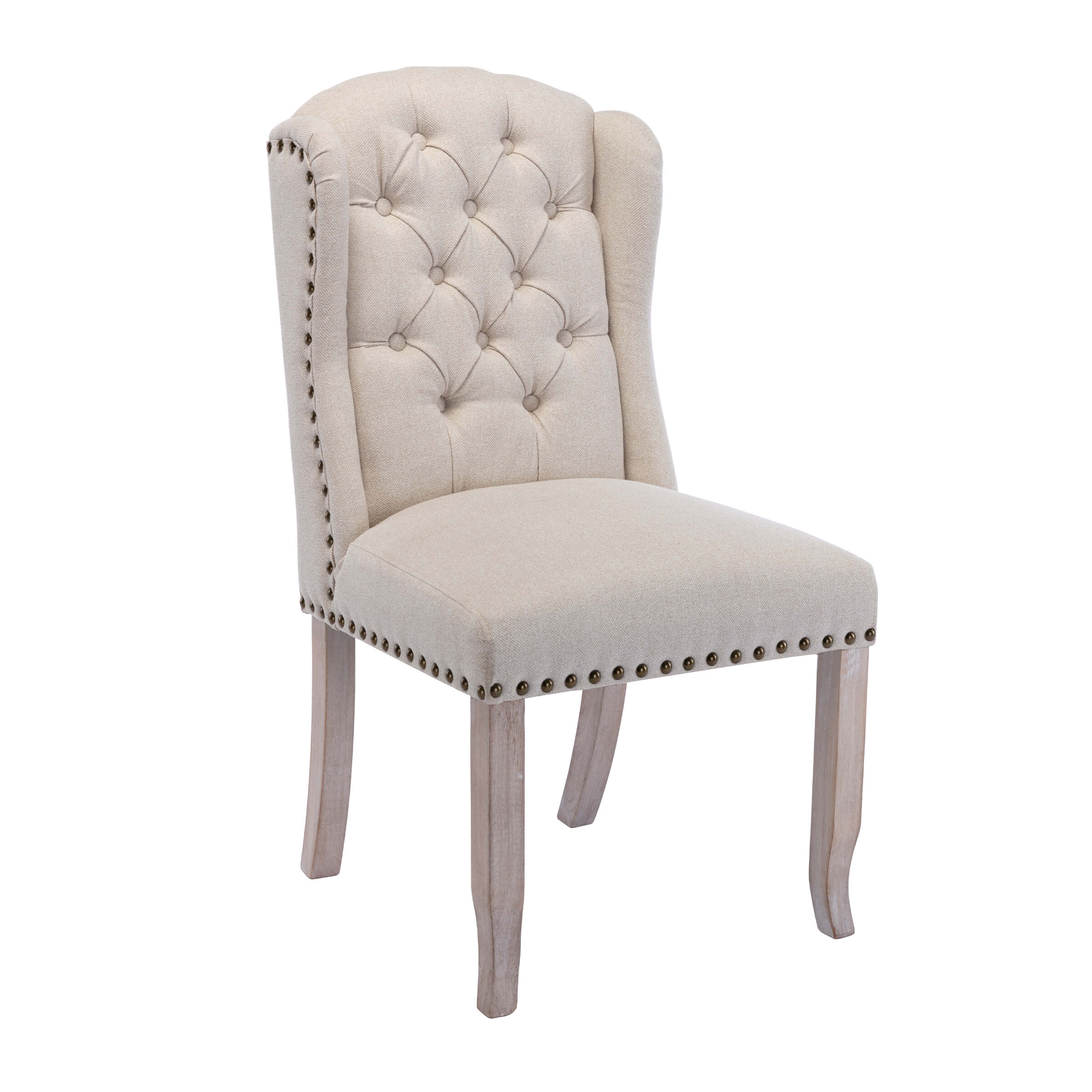 Parsons Linen Dining Chairs Set of 2 - 1296DC - Image 16