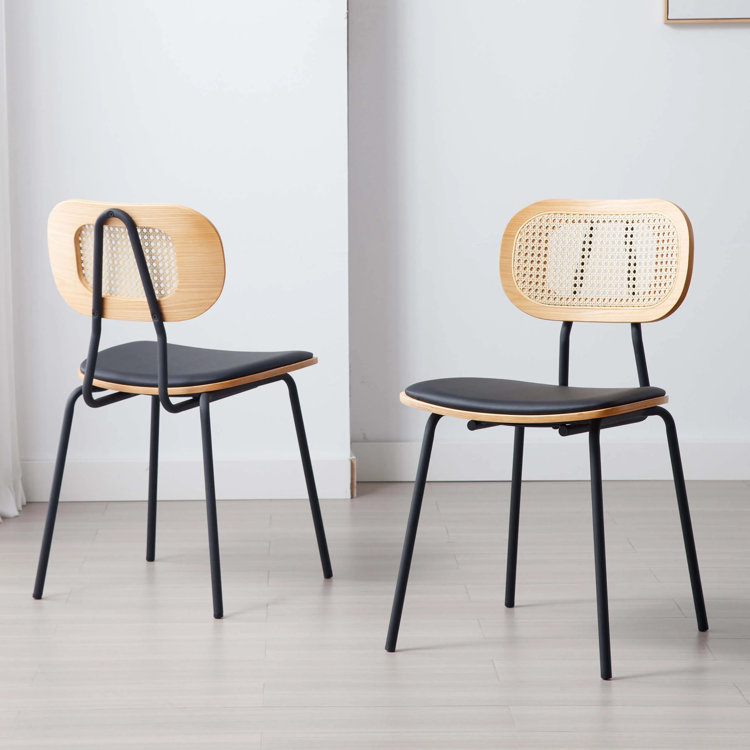 Rattan Back Dining Chairs Set of 2 - 6647DC - Image 14