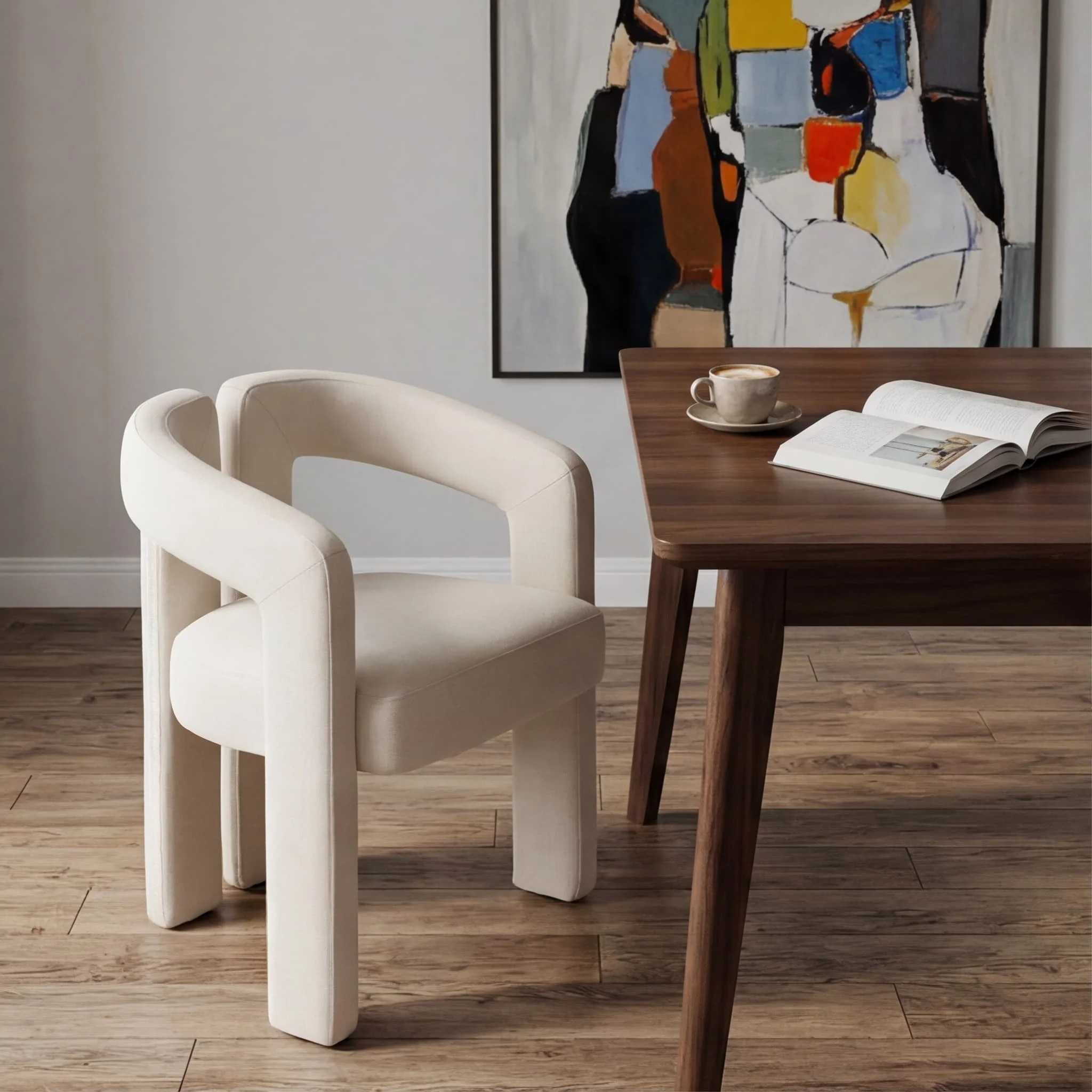 Modern Barrel Dining Chair 1 PCS - 10068DC - Image 12