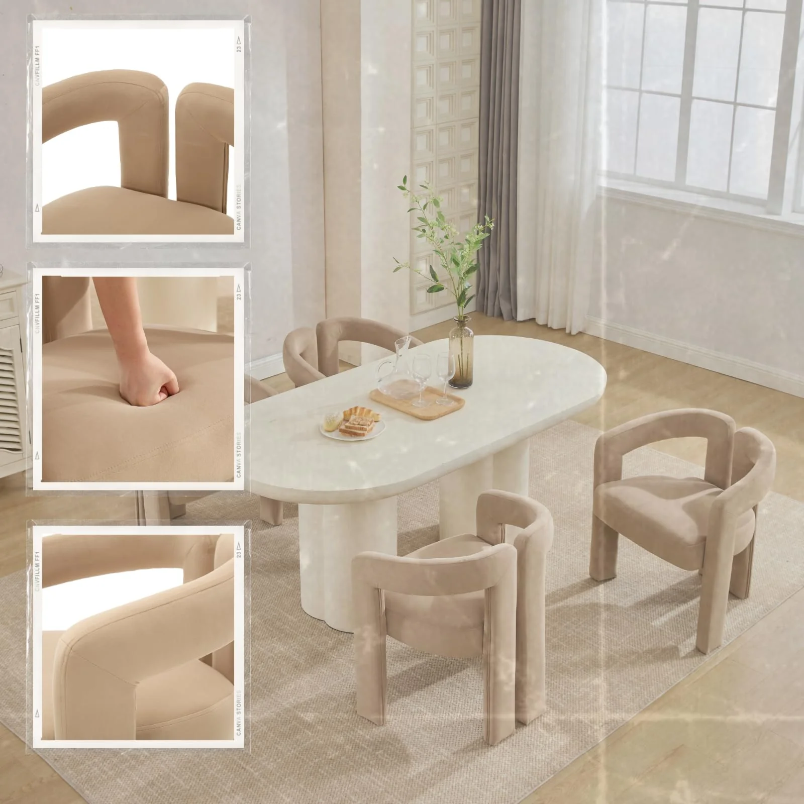 Modern Barrel Dining Chair 1 PCS - 10068DC - Image 26