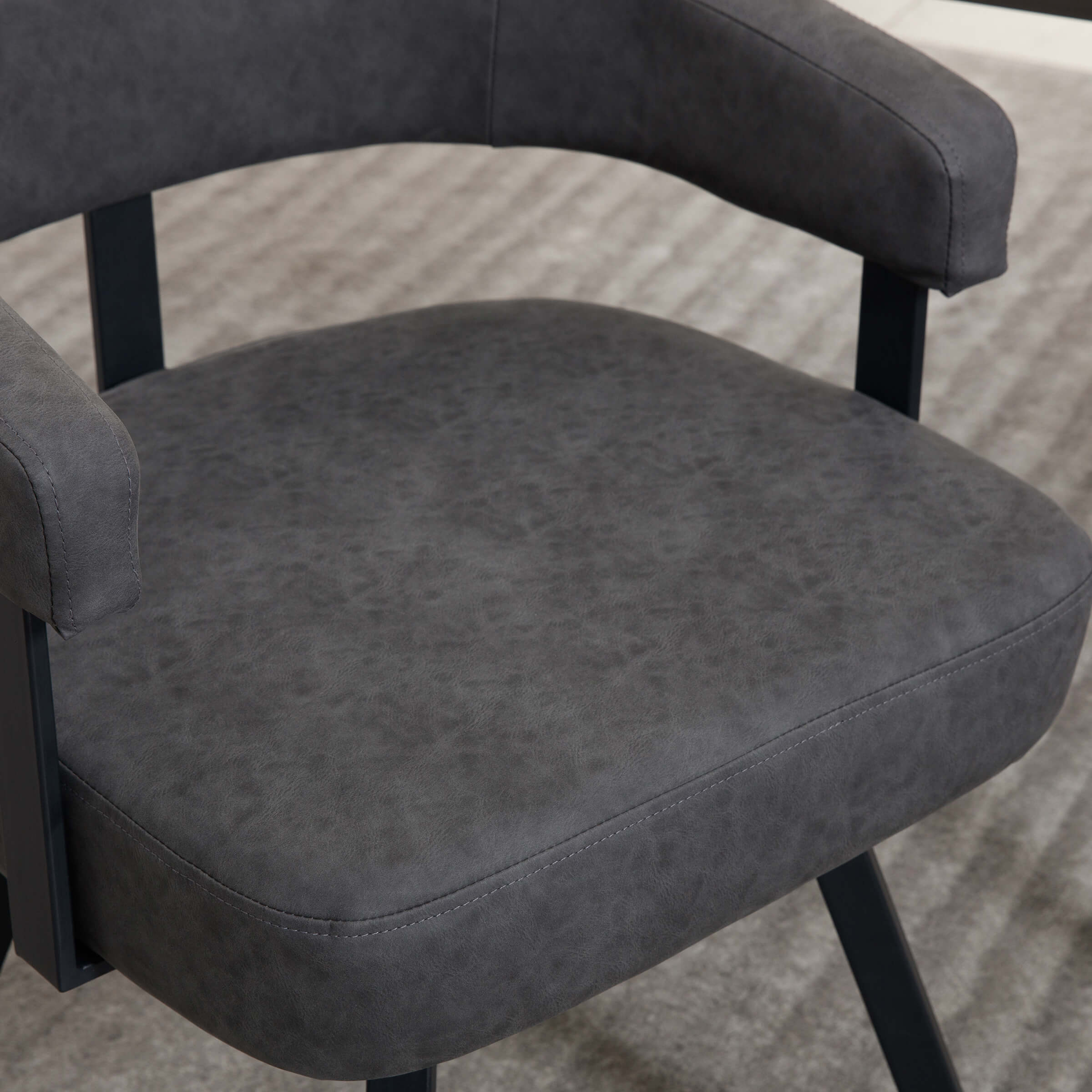 Modern Barrel Dining Chairs Set of 2 - 20081DC - Image 10