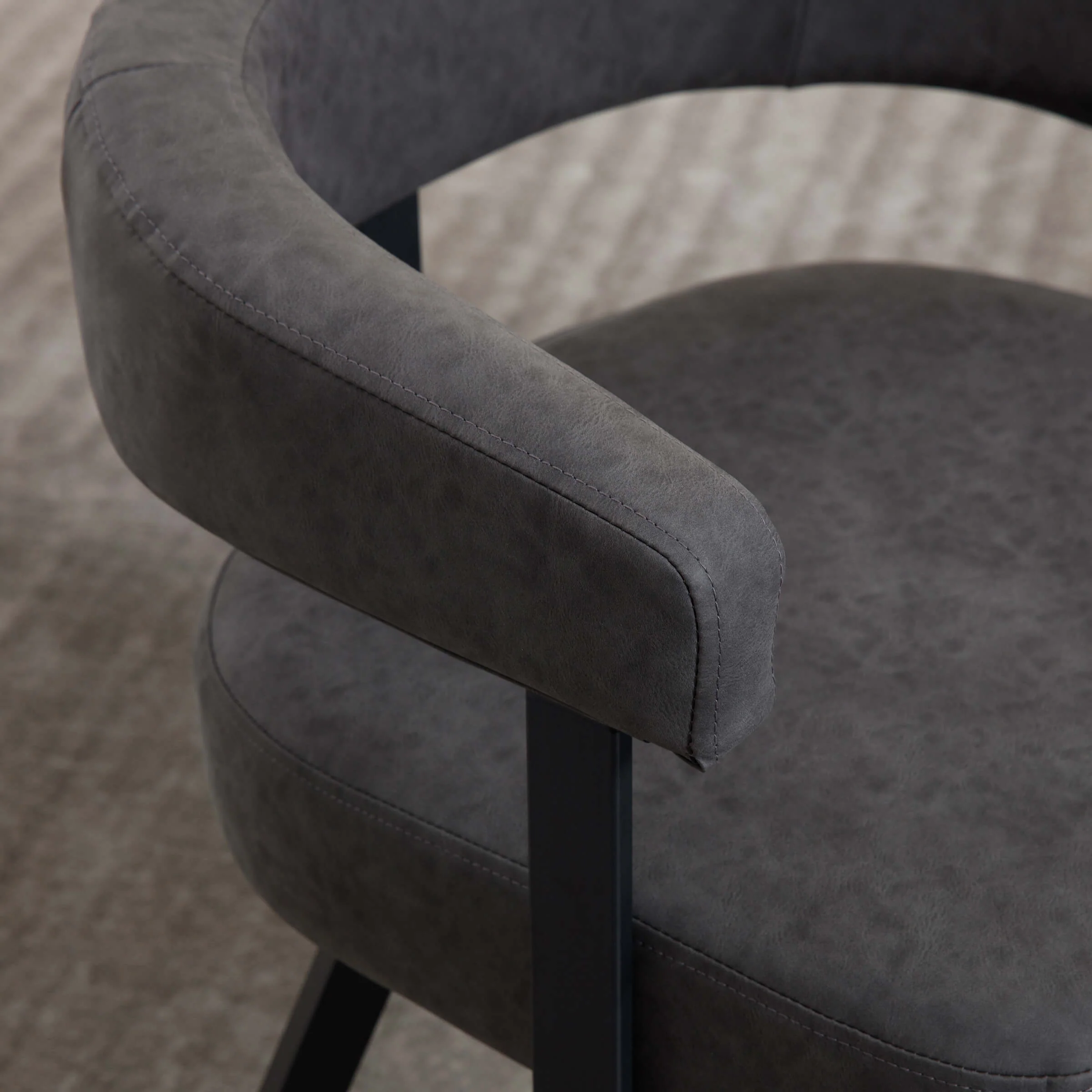 Modern Barrel Dining Chairs Set of 2 - 20081DC - Image 11