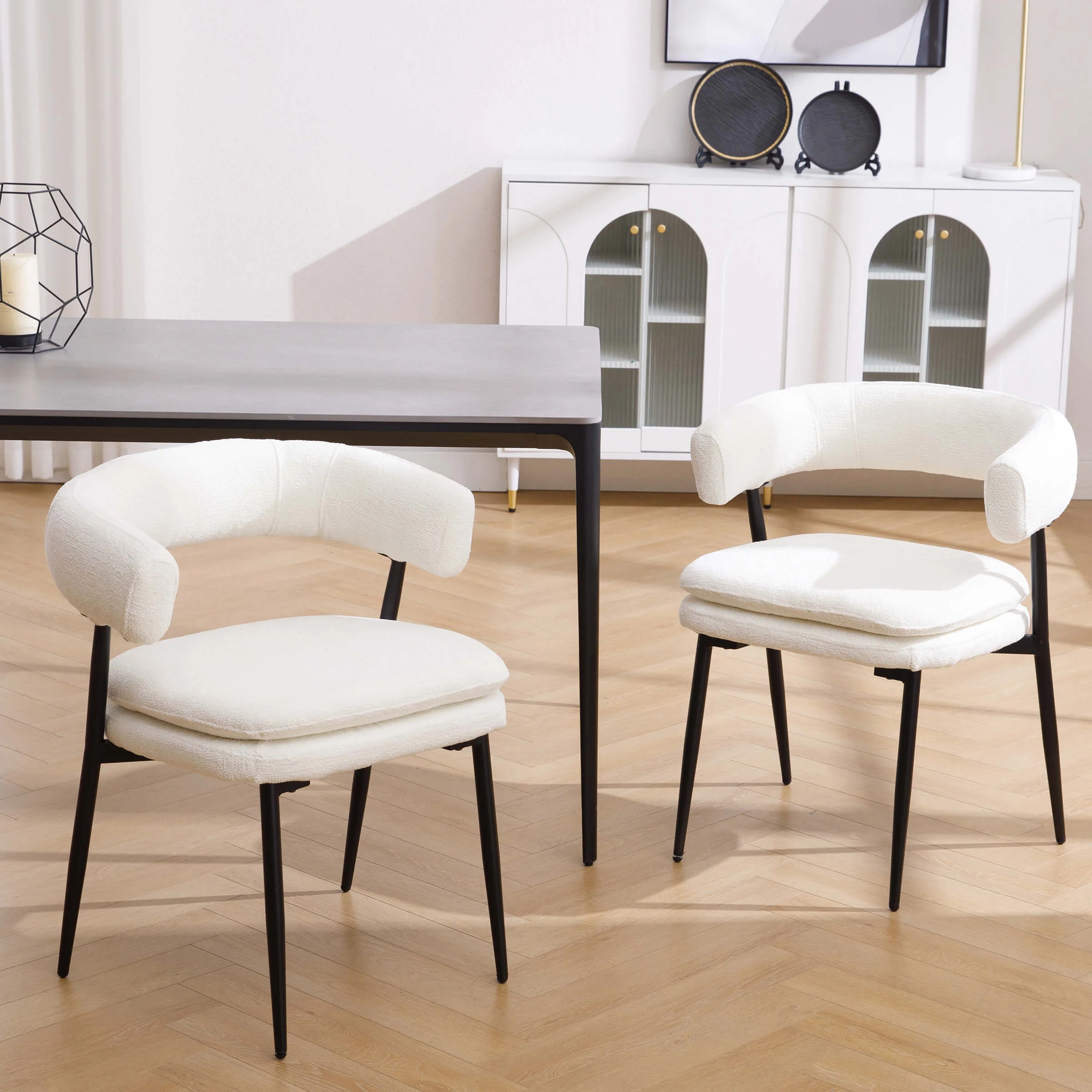 Modern Barrel Dining Chairs Set of 2 - 20081DC - Image 13