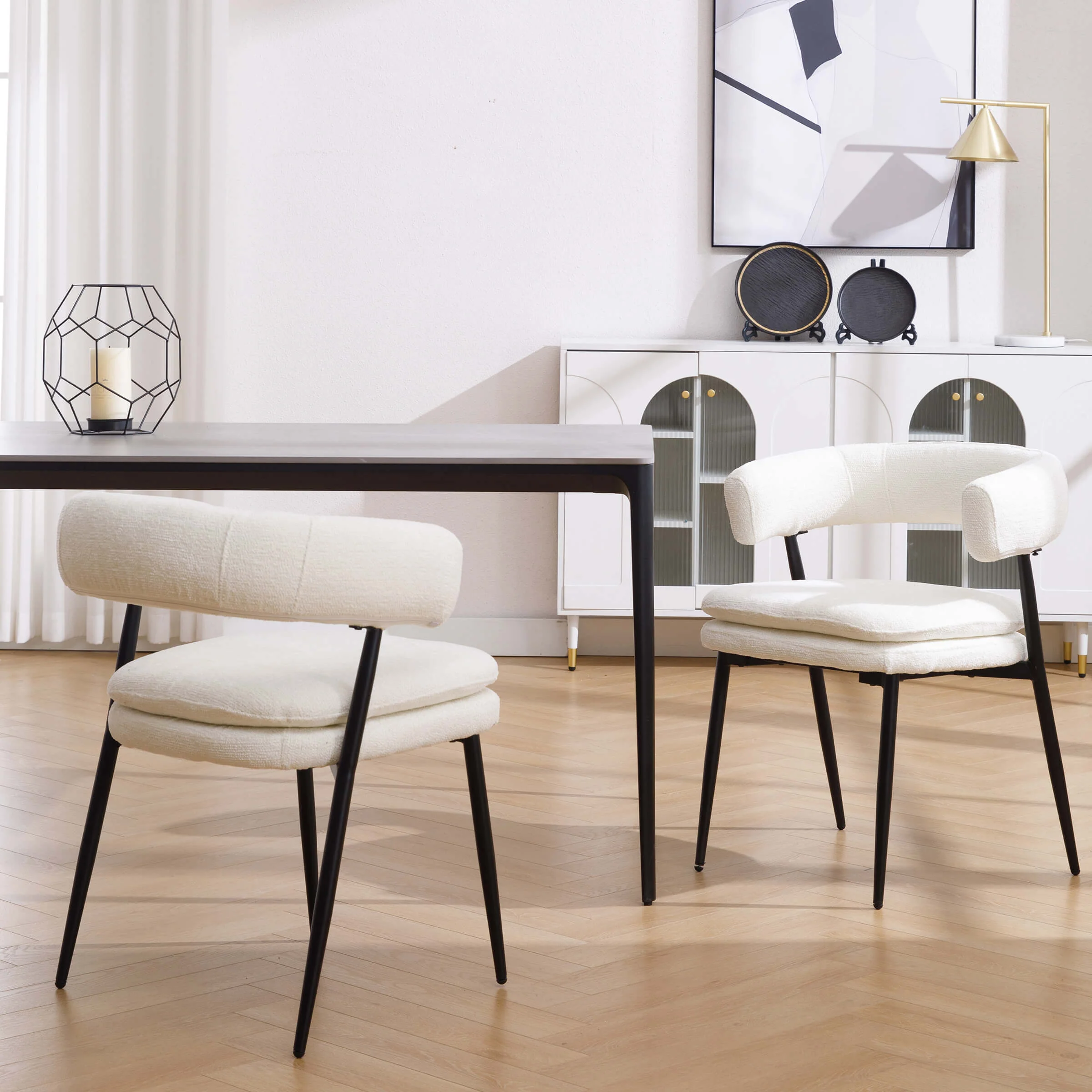 Modern Barrel Dining Chairs Set of 2 - 20081DC - Image 14
