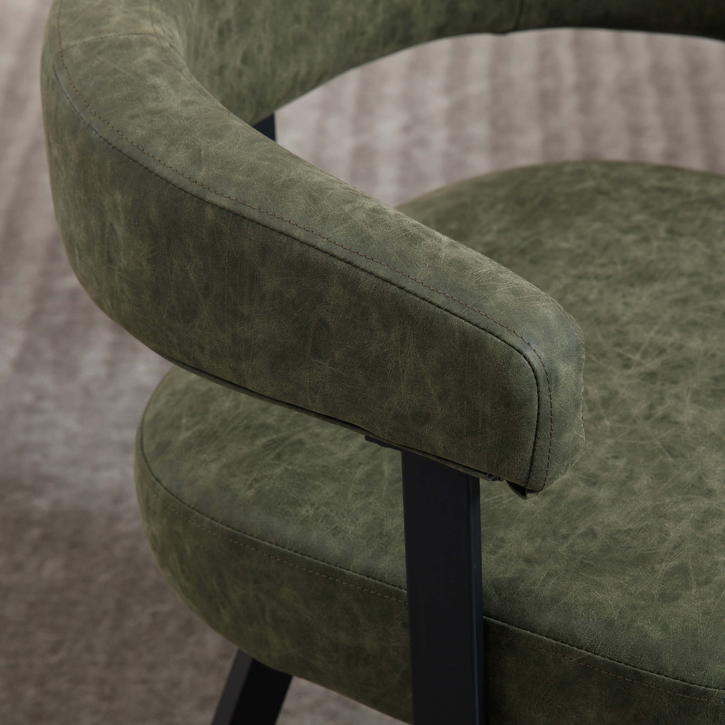 Modern Barrel Dining Chairs Set of 2 - 20081DC - Image 6