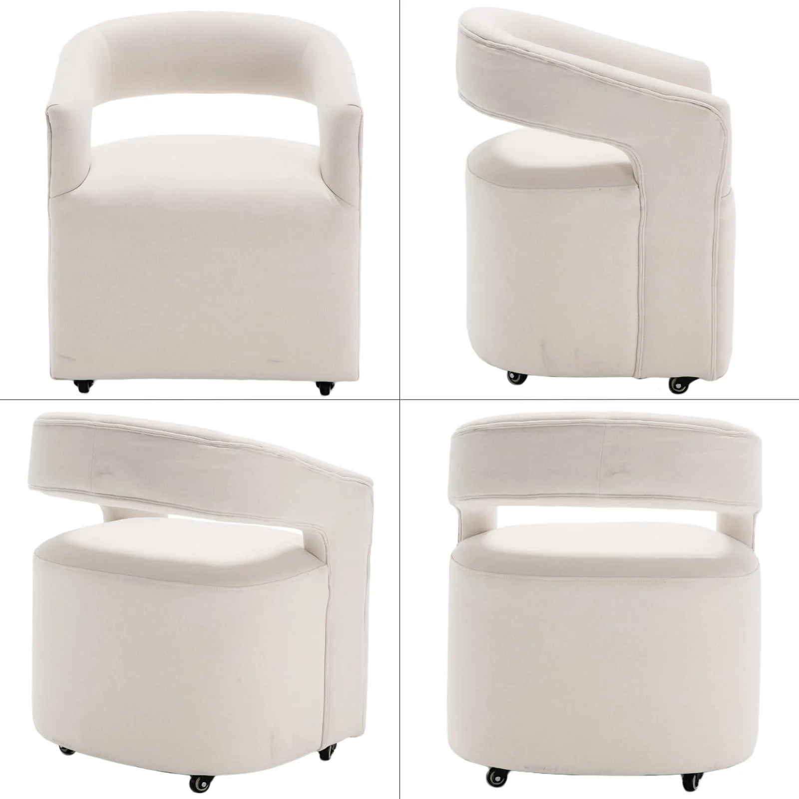 Swivel Open Back Dining Chair 1 PCS - 10027DC - Image 18