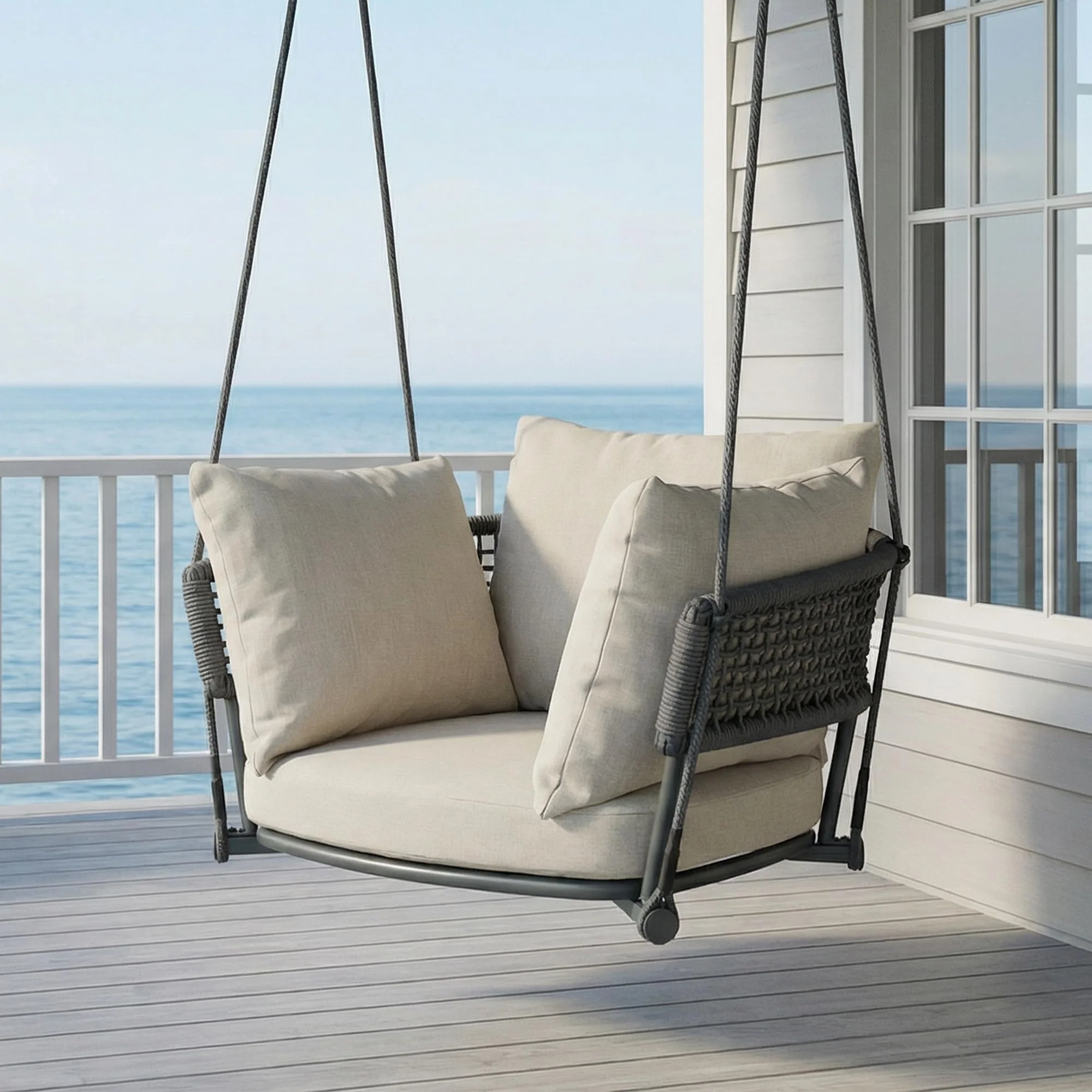 Outdoor Adjustable Rope Swinging Chair - 25016HS - Image 10
