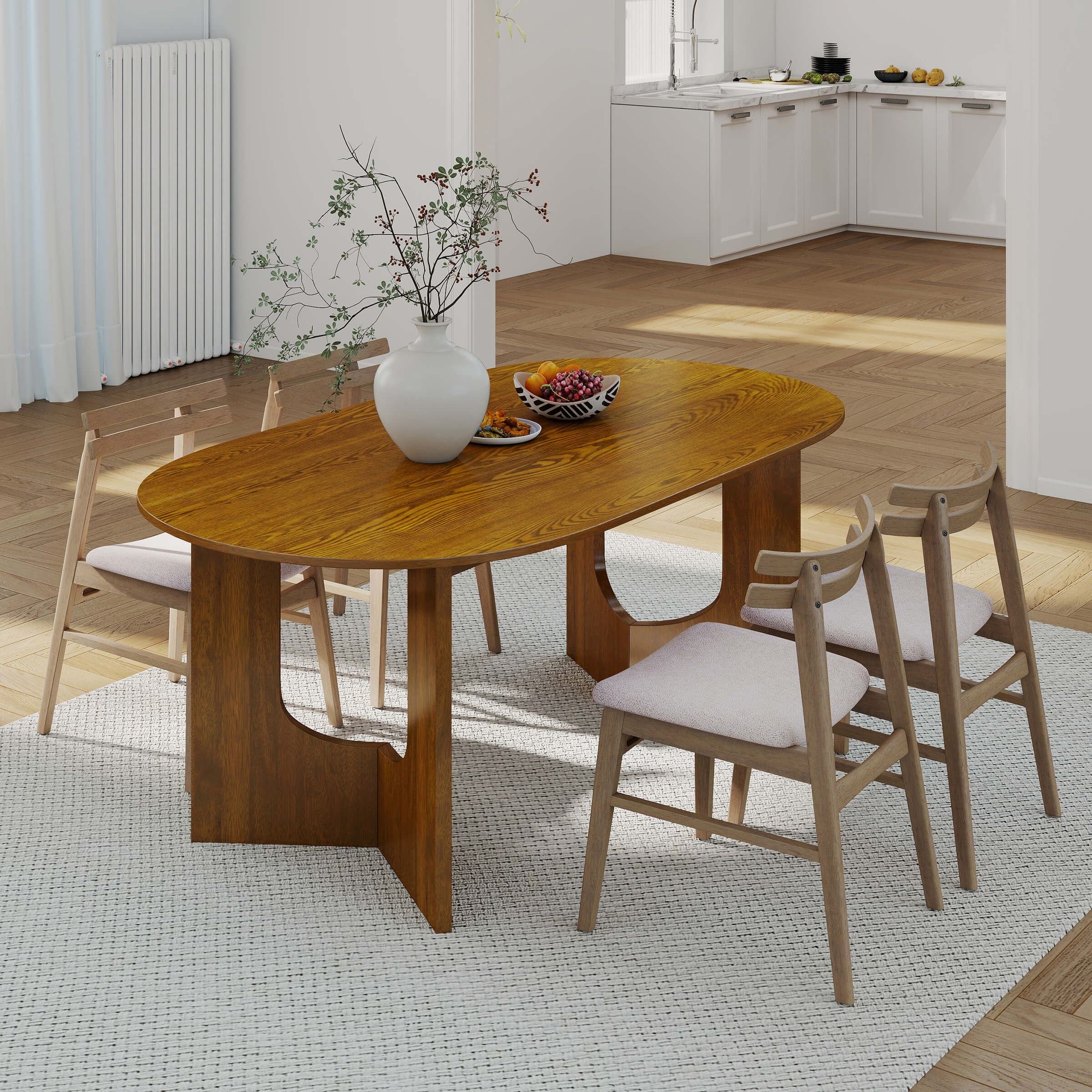Dining Chairs with Curved Open Back - 60131DC - Image 25