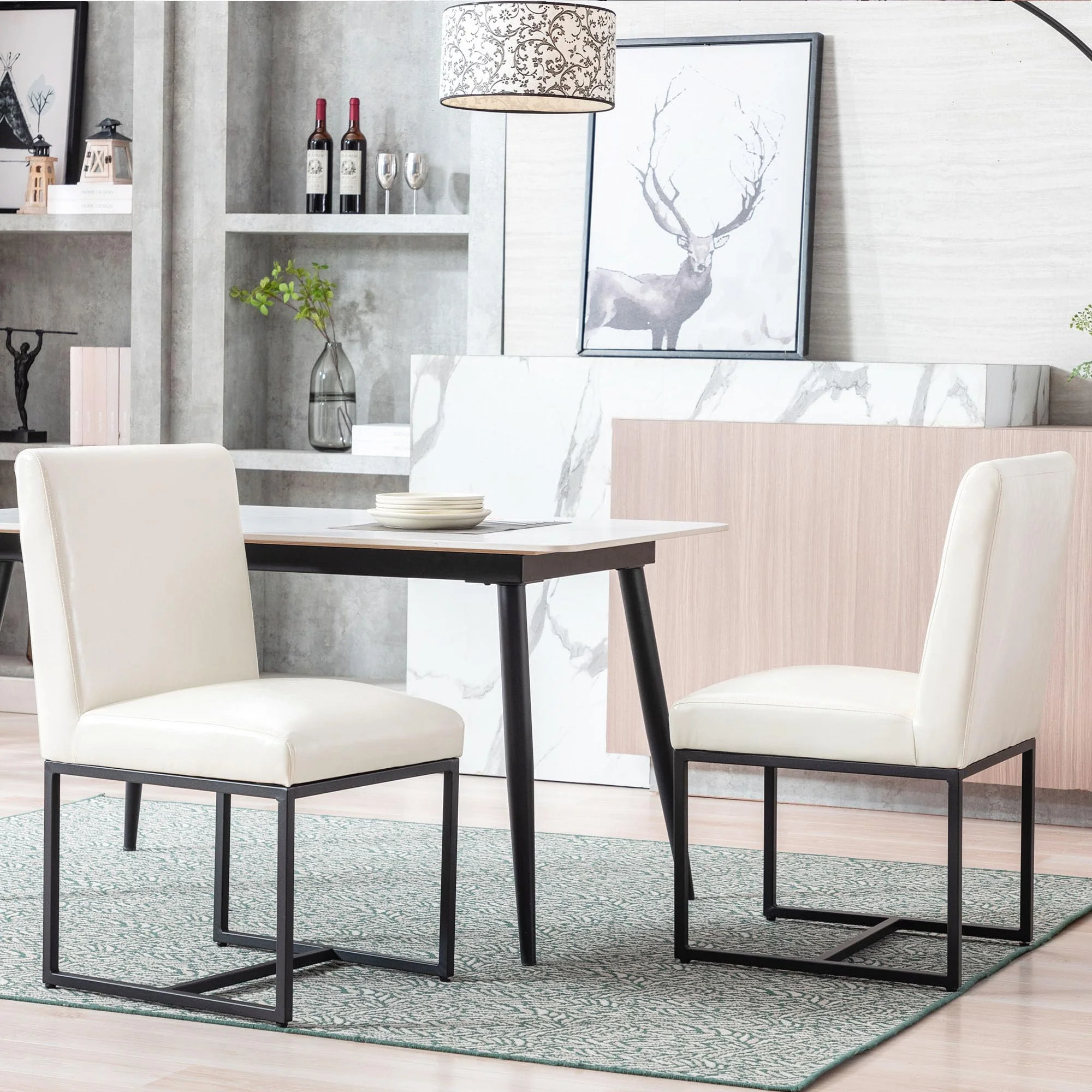 Modern Upholstered Dining Chairs Set of 2 - 1488DC - Image 9