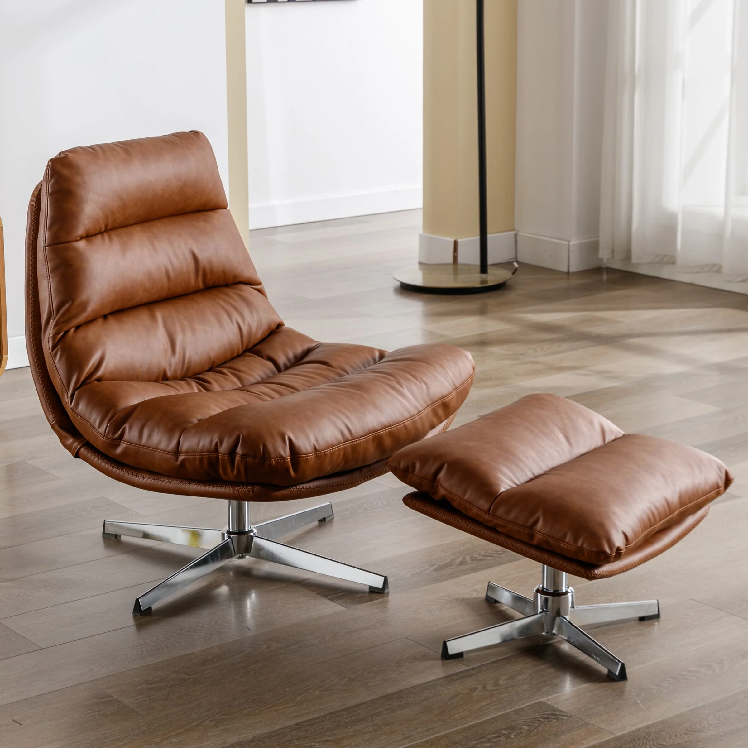 Swivel Accent Chair with Ottoman - 19119AO - Image 10