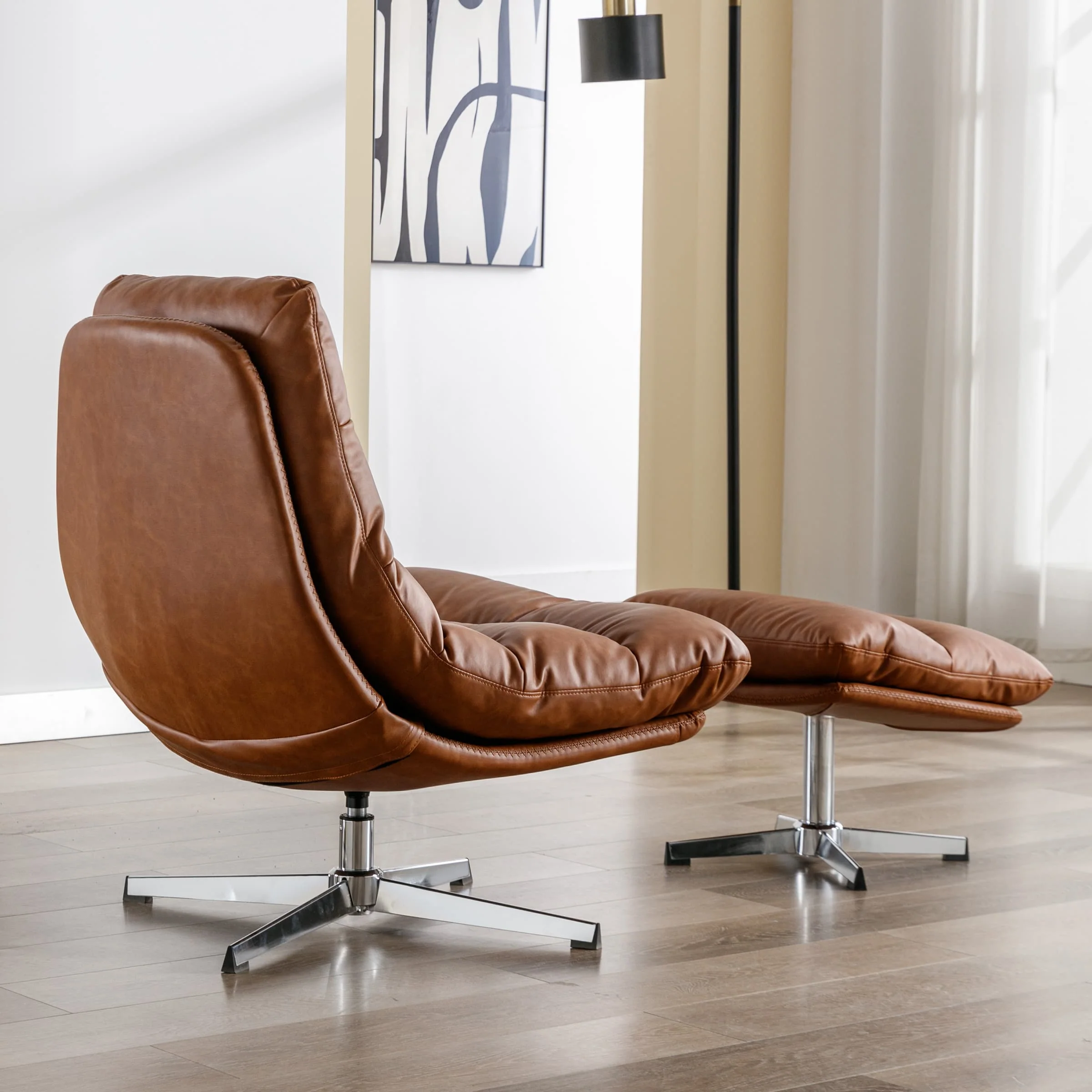 Swivel Accent Chair with Ottoman - 19119AO - Image 12