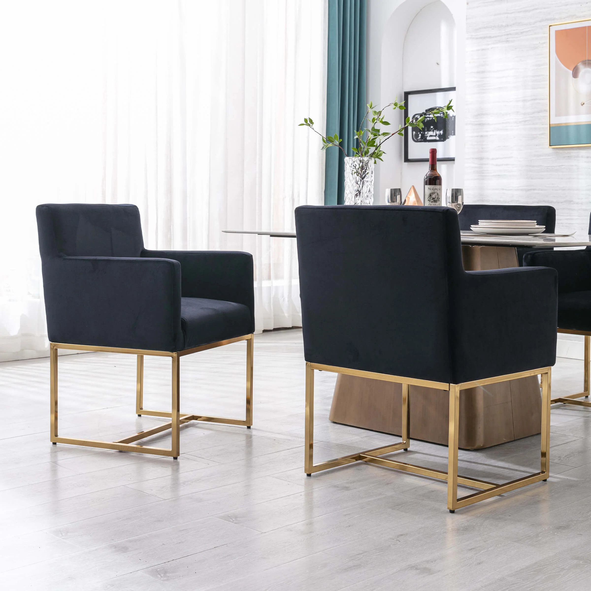 Upholstered Dining Chairs with Arms Set of 2 - 1823DC - Image 26